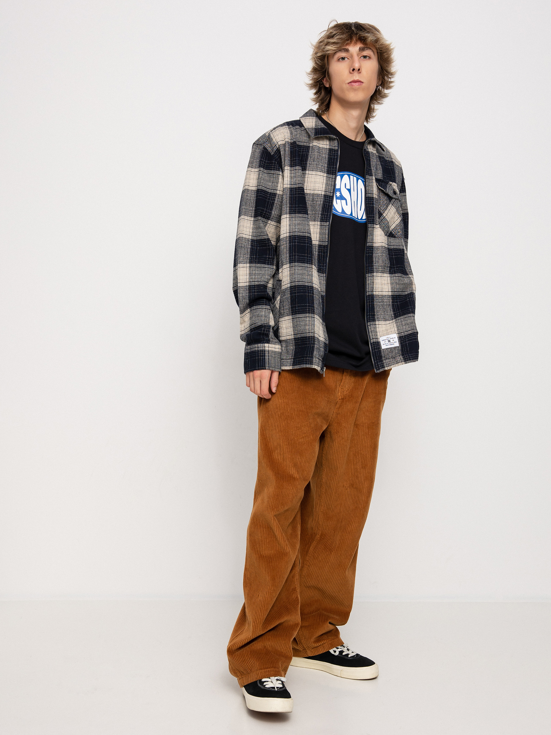 Košile DC The Trapper (navy blzr/ pelcan pl)