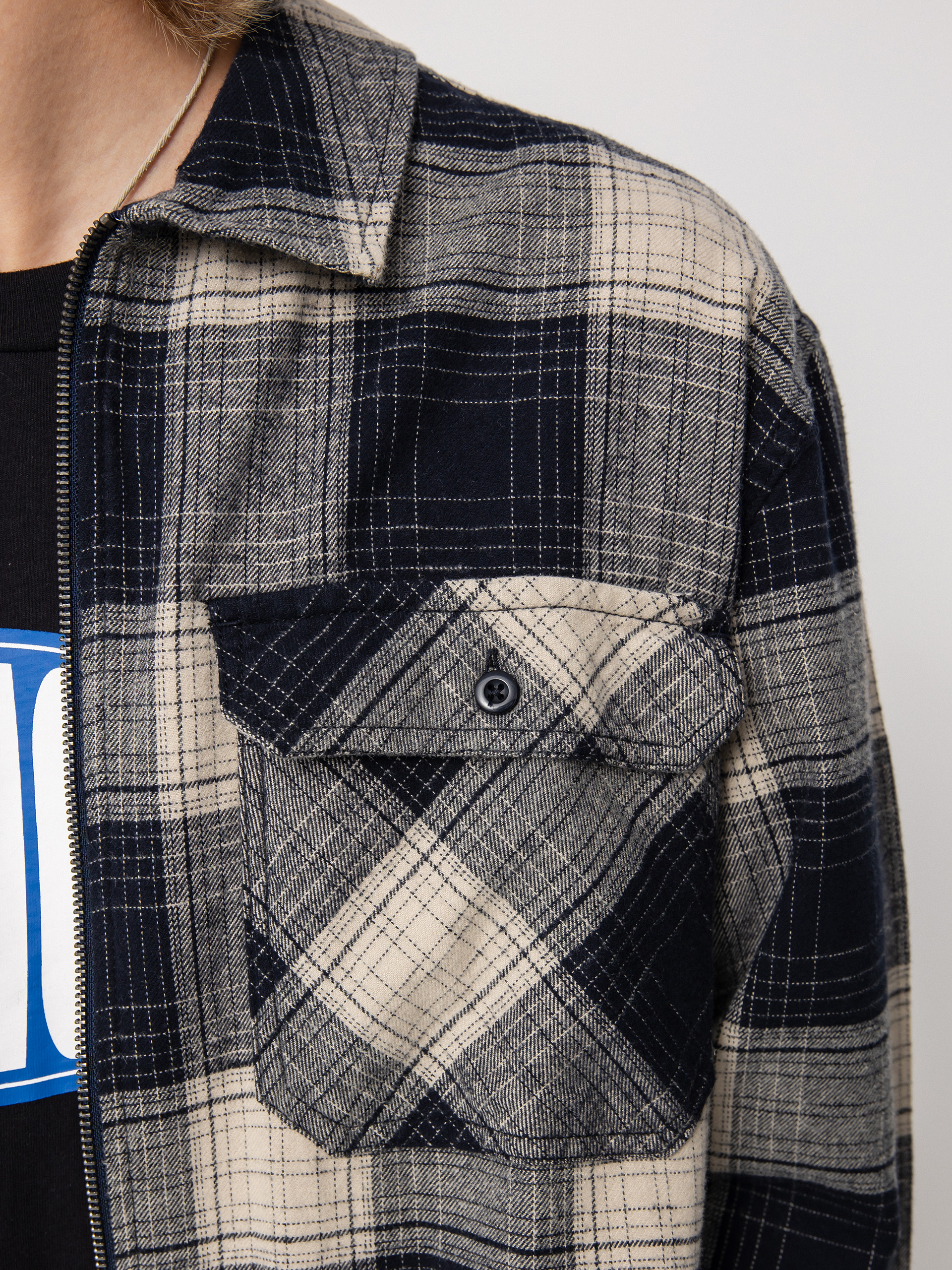 Košile DC The Trapper (navy blzr/ pelcan pl)