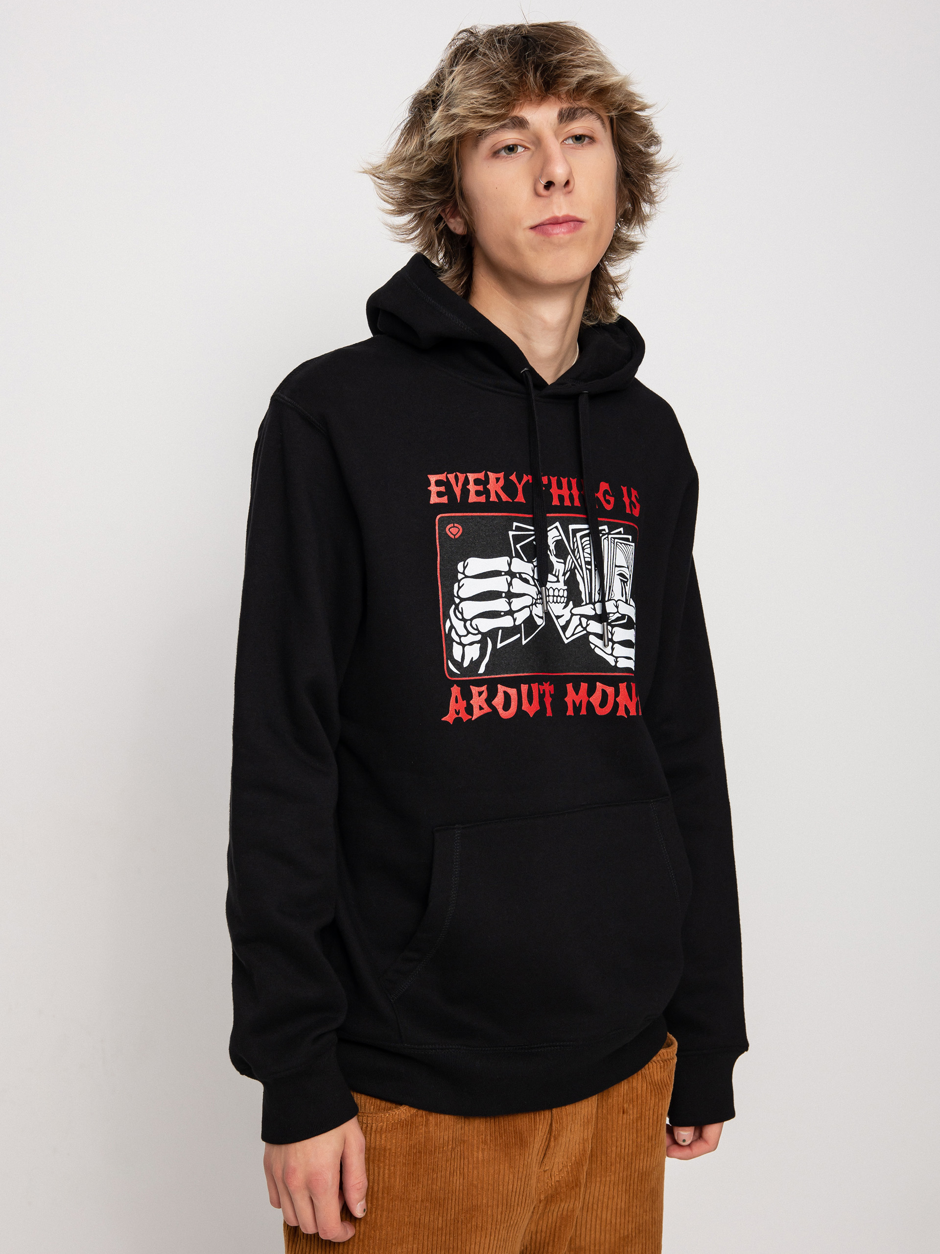 Mikina s kapucí Circa Money HD (black)