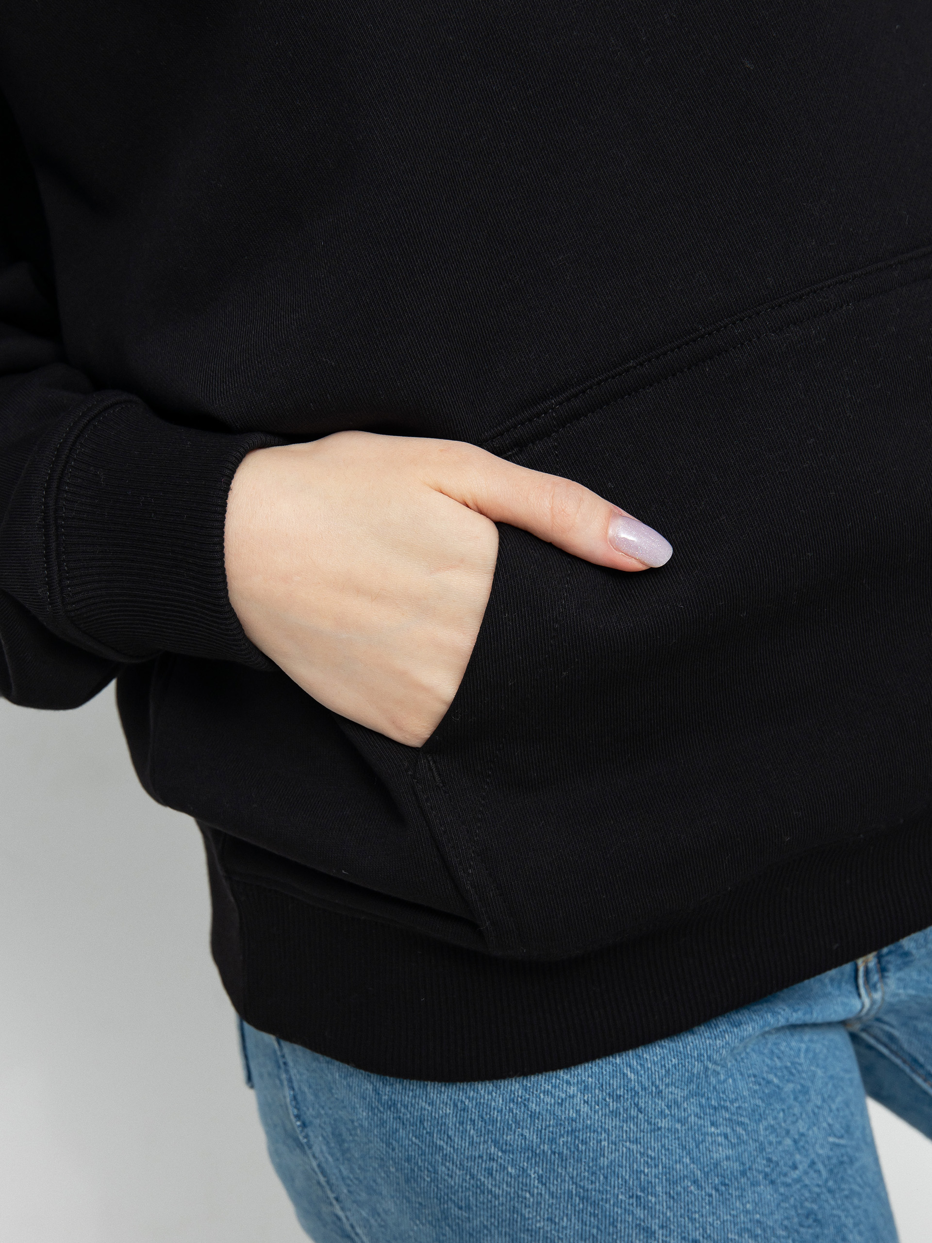 Mikina s kapucí Vans Flying V Uniw Ft Ls HD Wmn (flying v black)