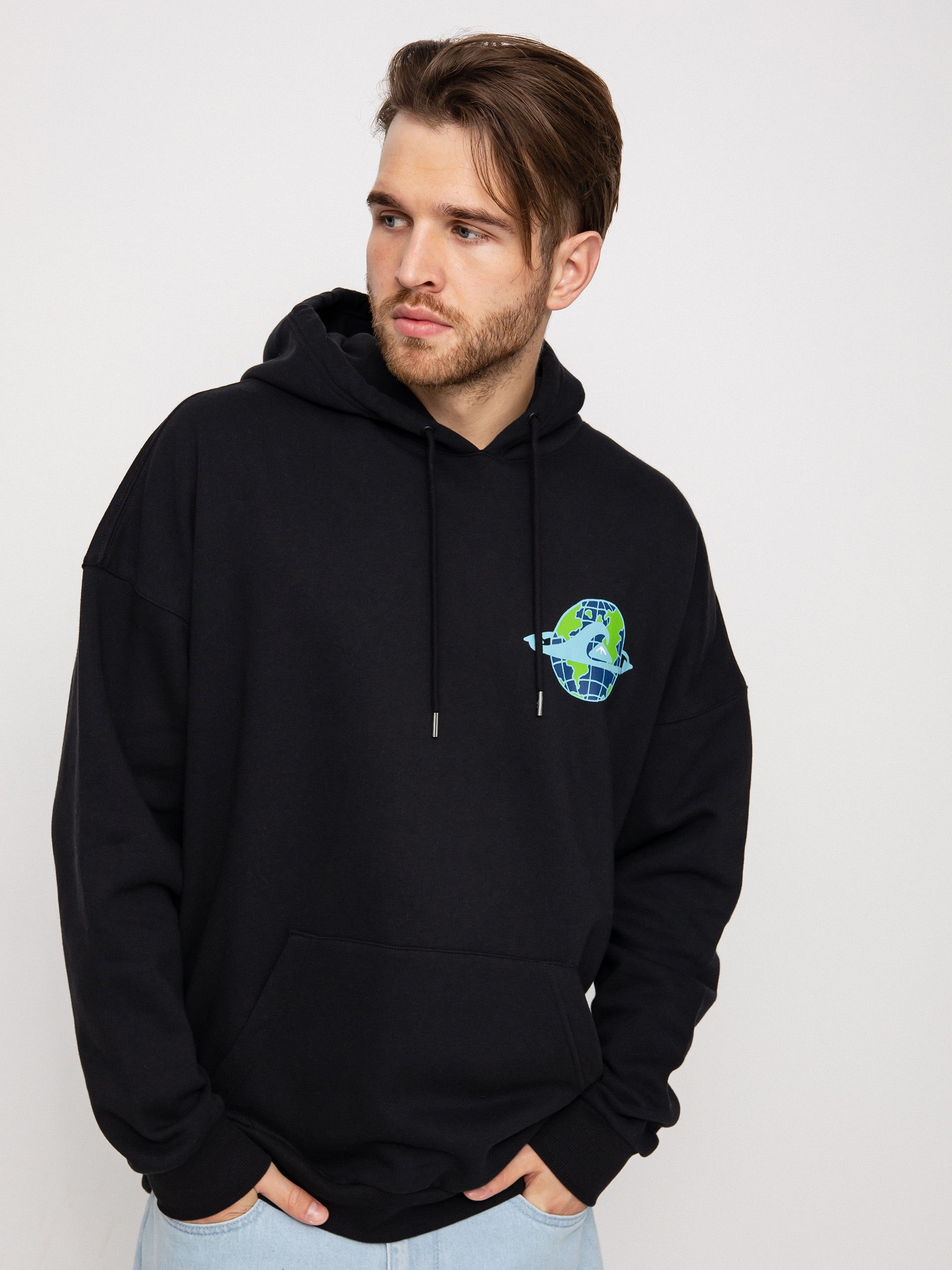 Mikina s kapucí Quiksilver Ocean HD (black)