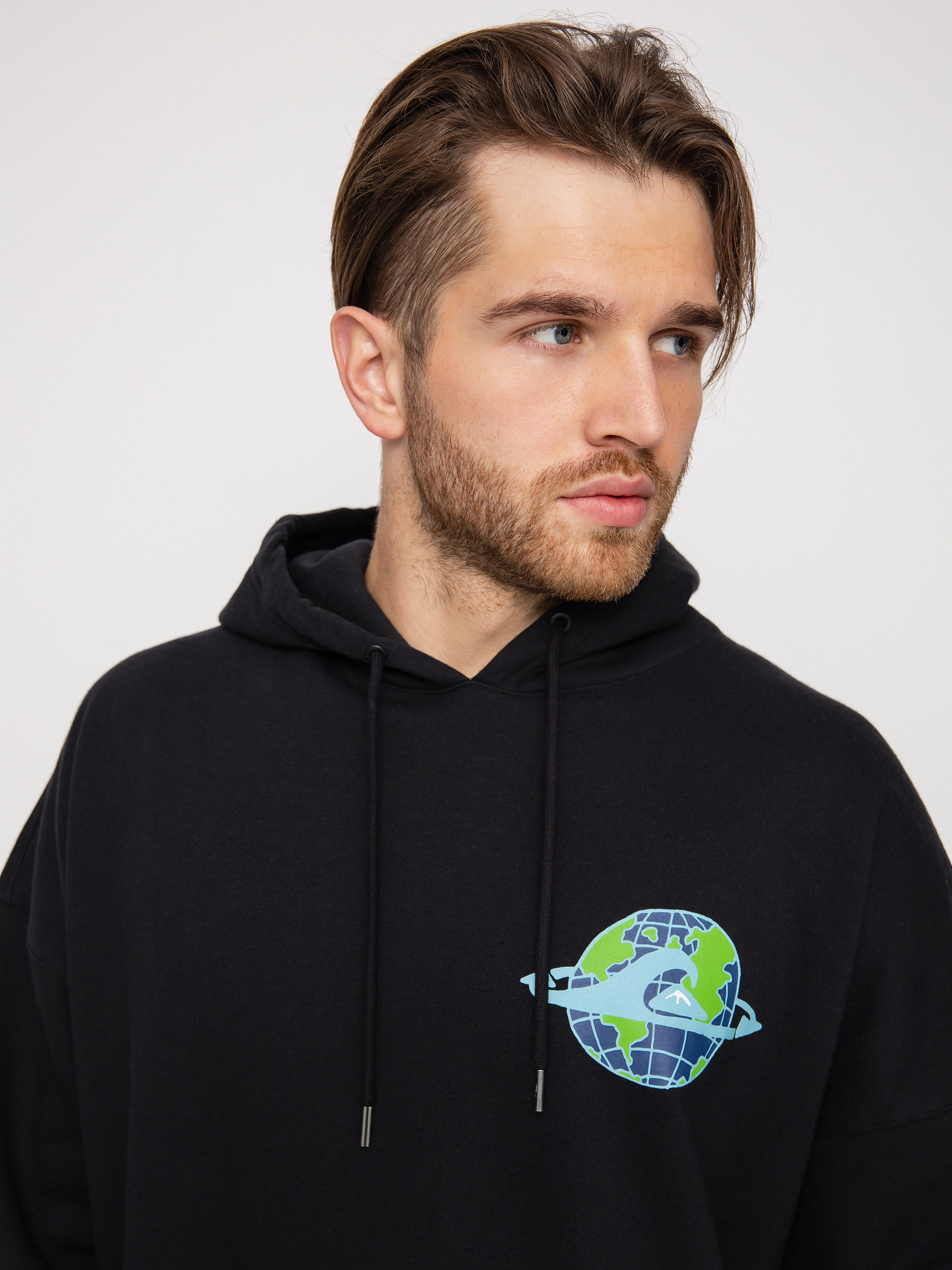 Mikina s kapucí Quiksilver Ocean HD (black)