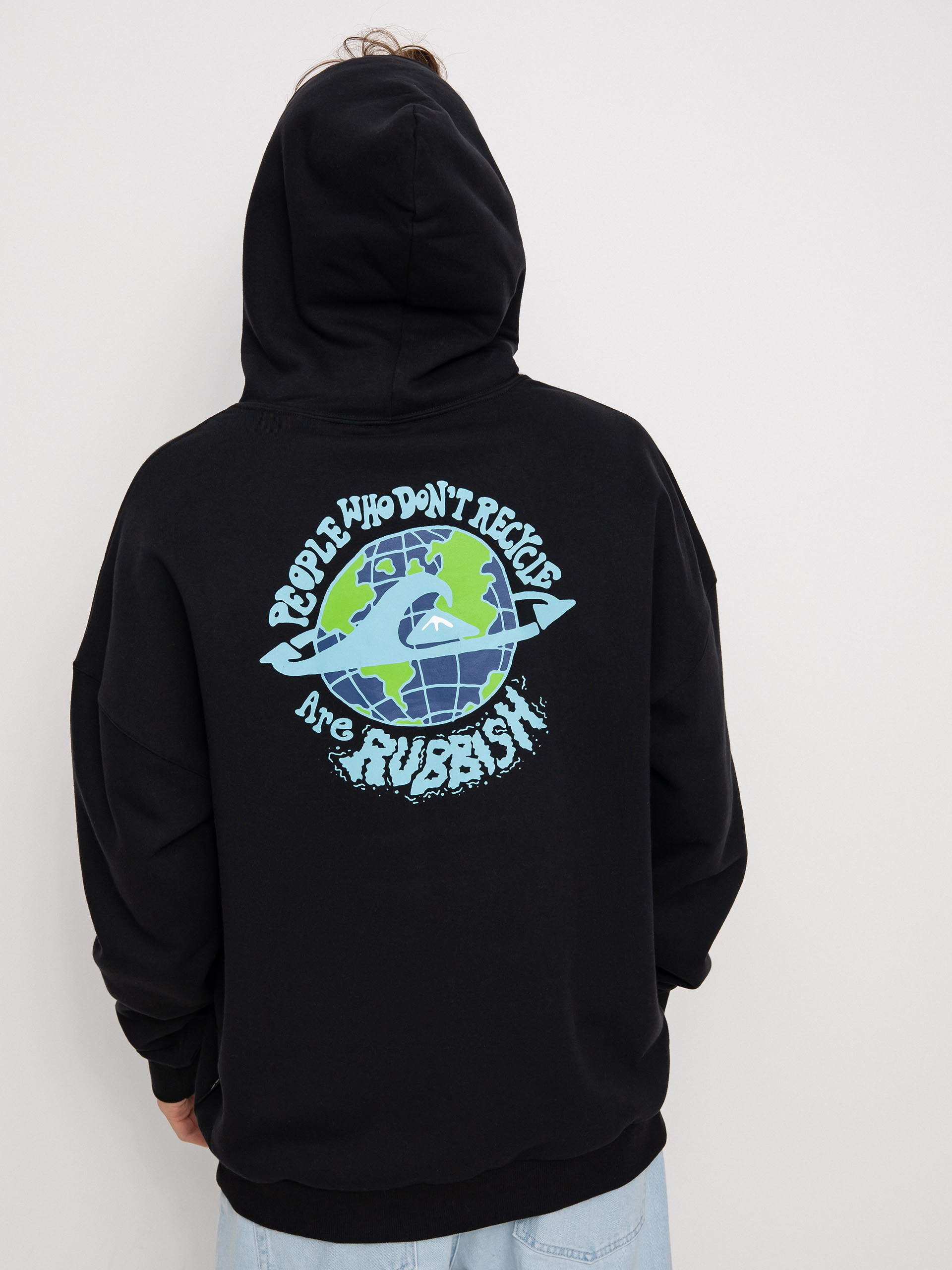 Mikina s kapucí Quiksilver Ocean HD (black)