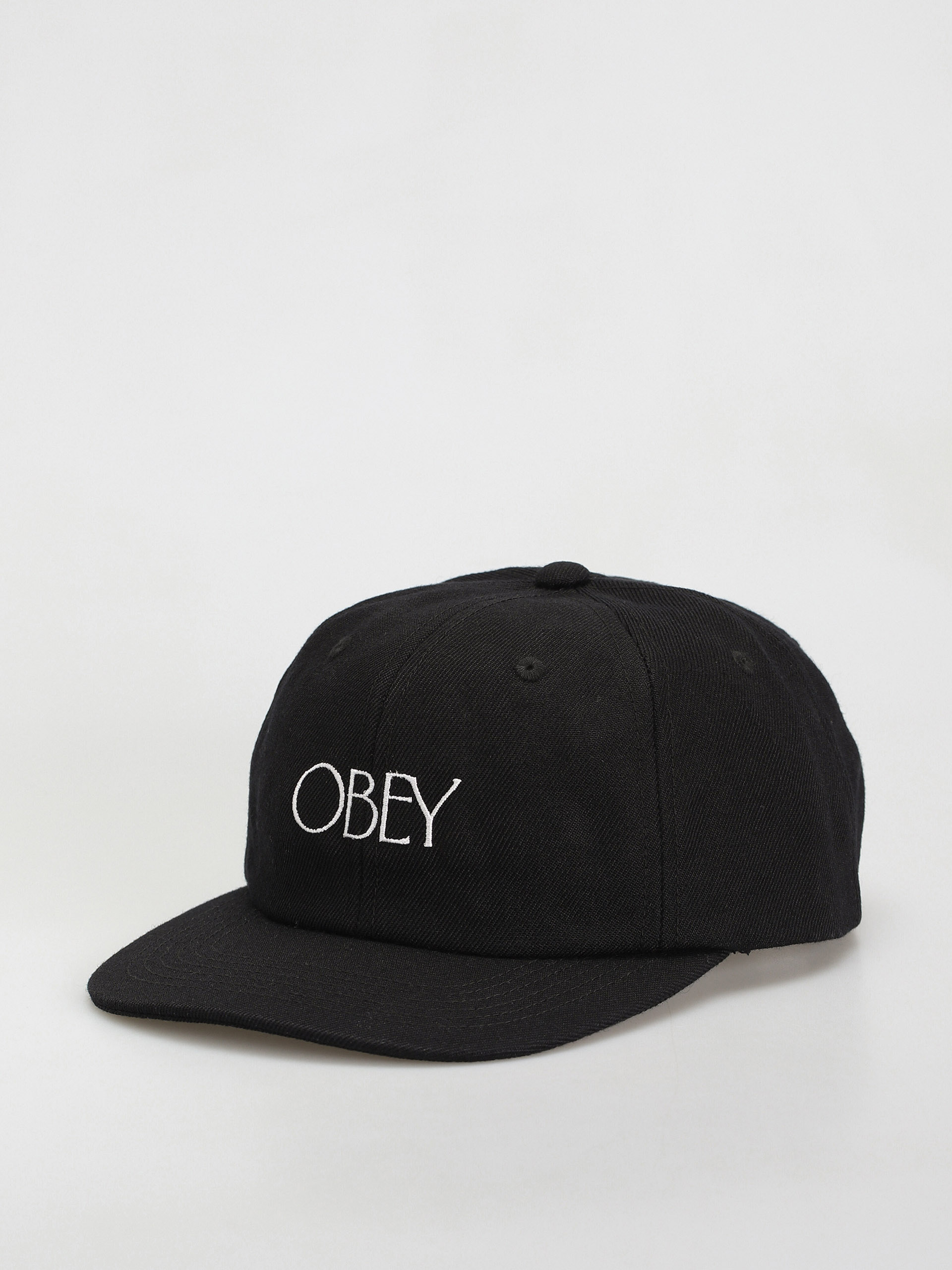 Kšiltovka  OBEY Hedges 6 Panel (black)