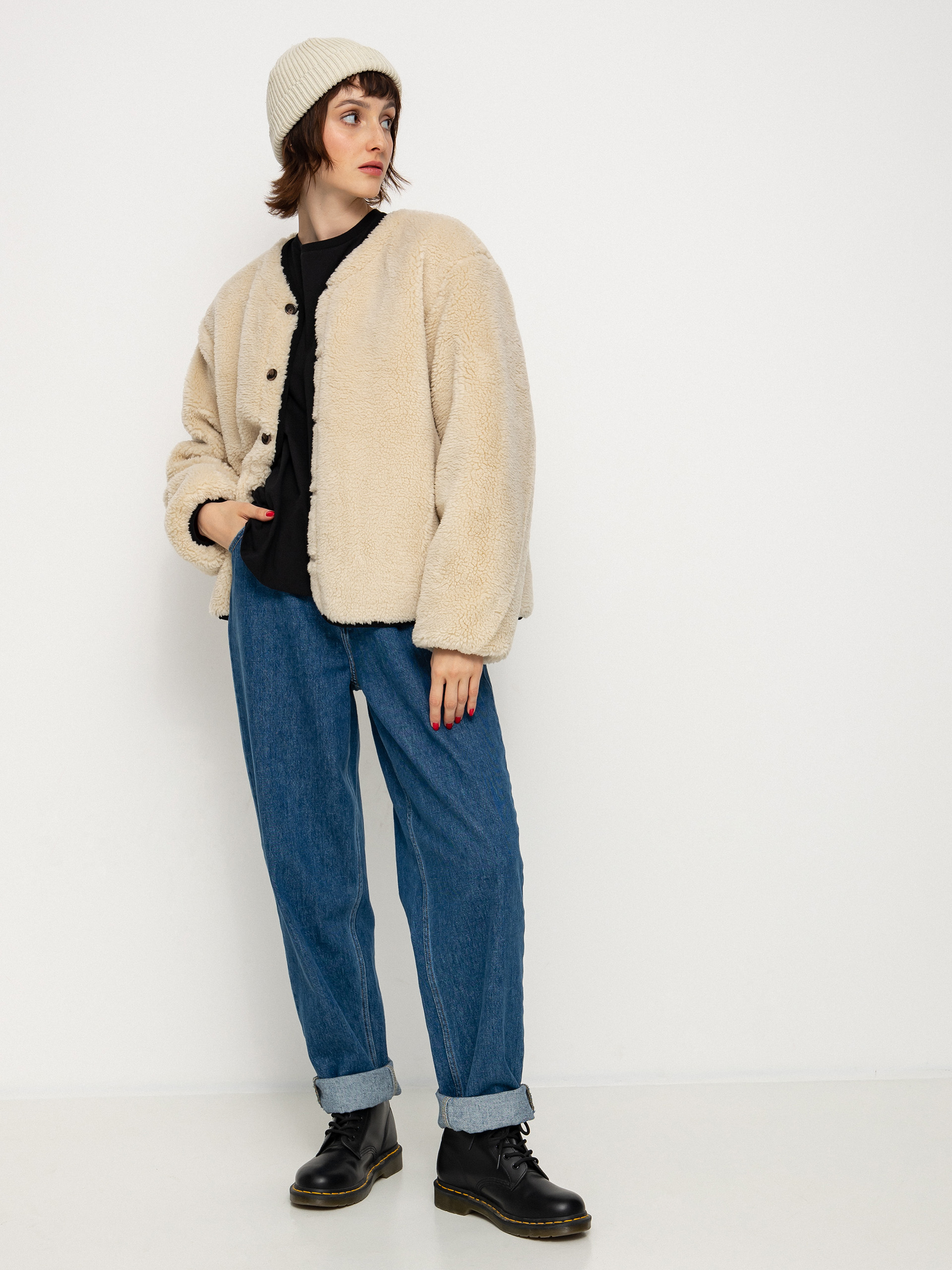 Bunda Brixton Sherpa Reversible Padded Wmn (mars red praire floral)