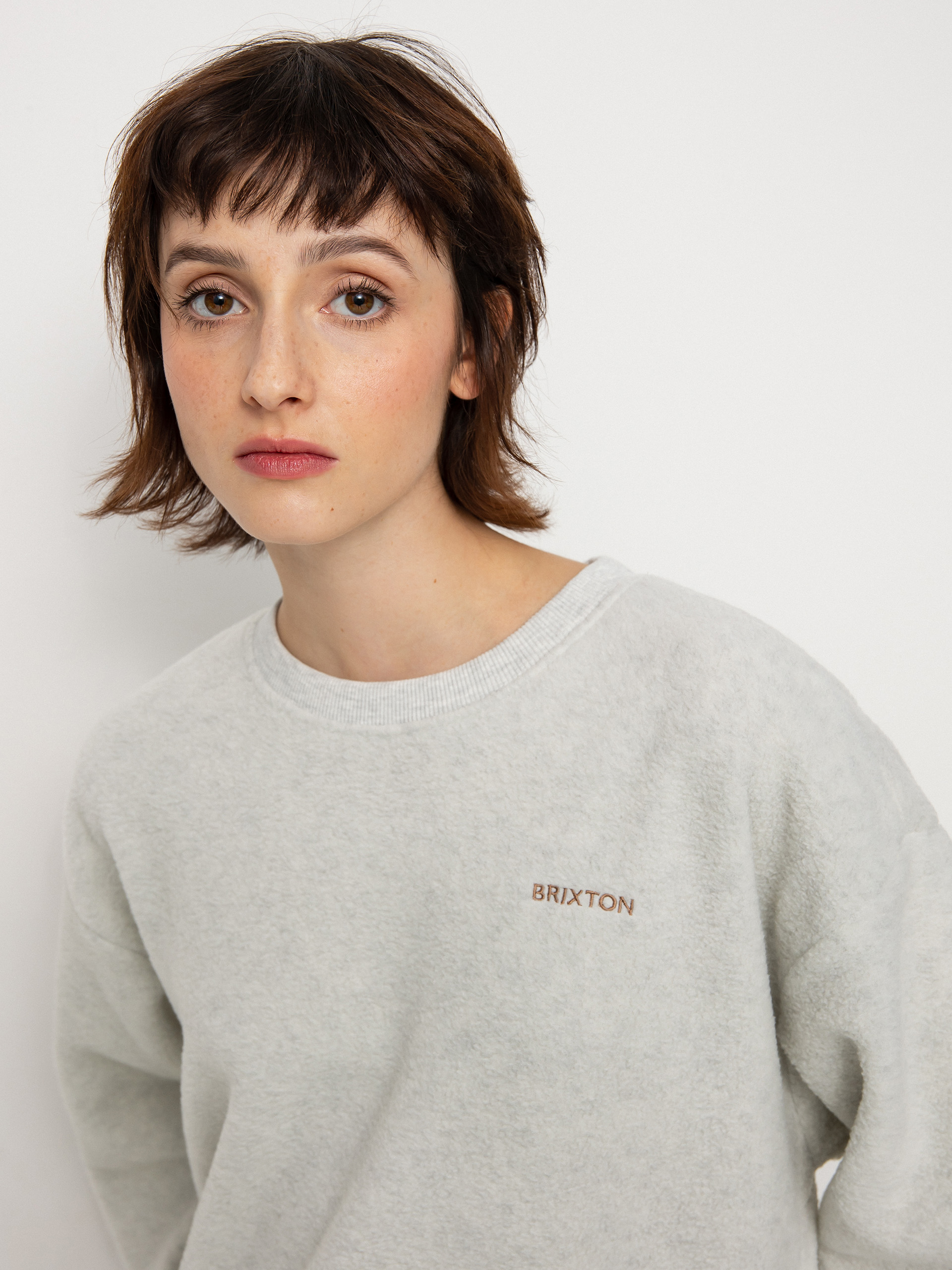 Mikina Brixton Weekender Blanket Wmn (beige heather)