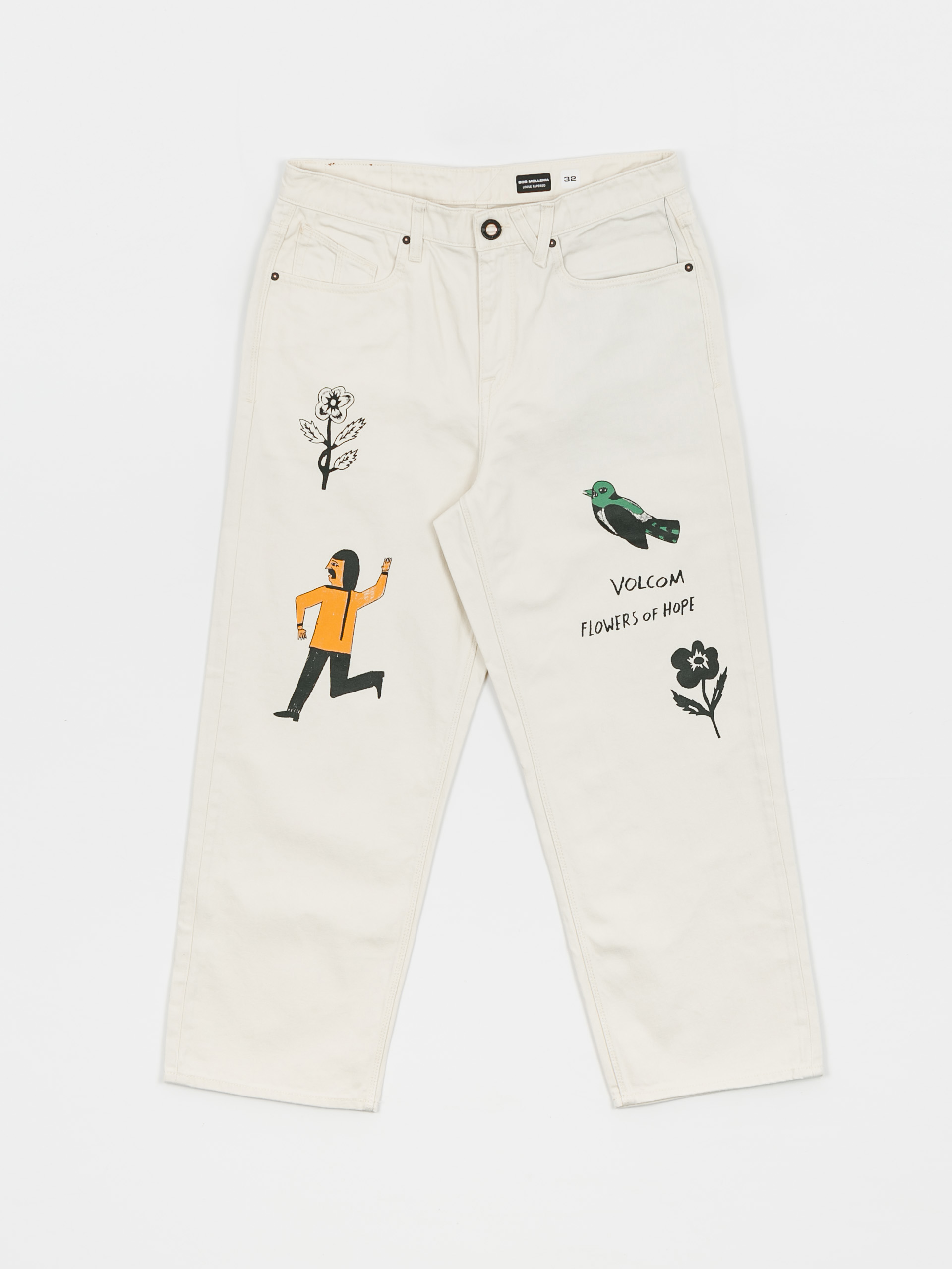 Kalhoty Volcom Fa Bob Mollema Denim (whitecap grey)