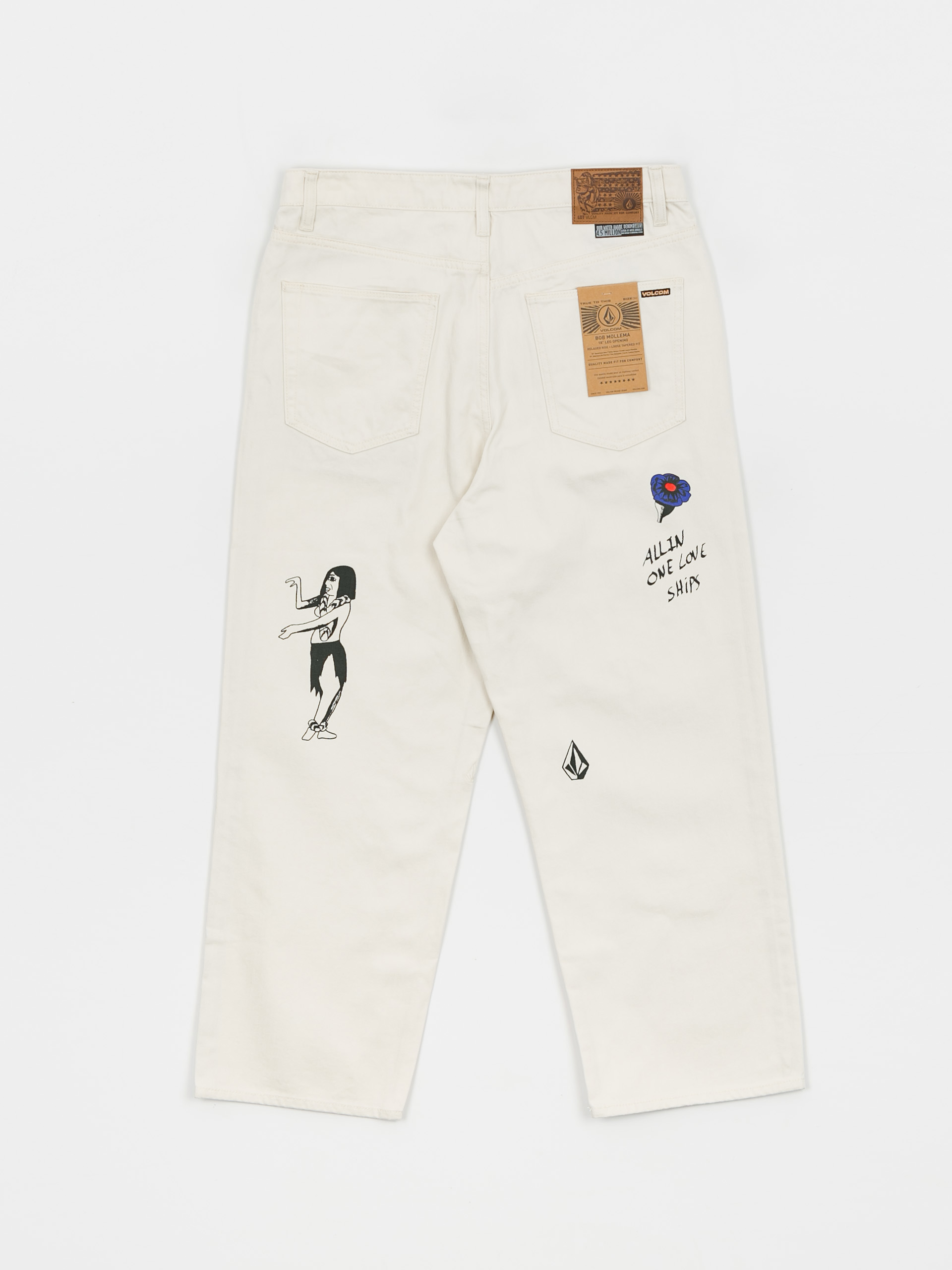Kalhoty Volcom Fa Bob Mollema Denim (whitecap grey)