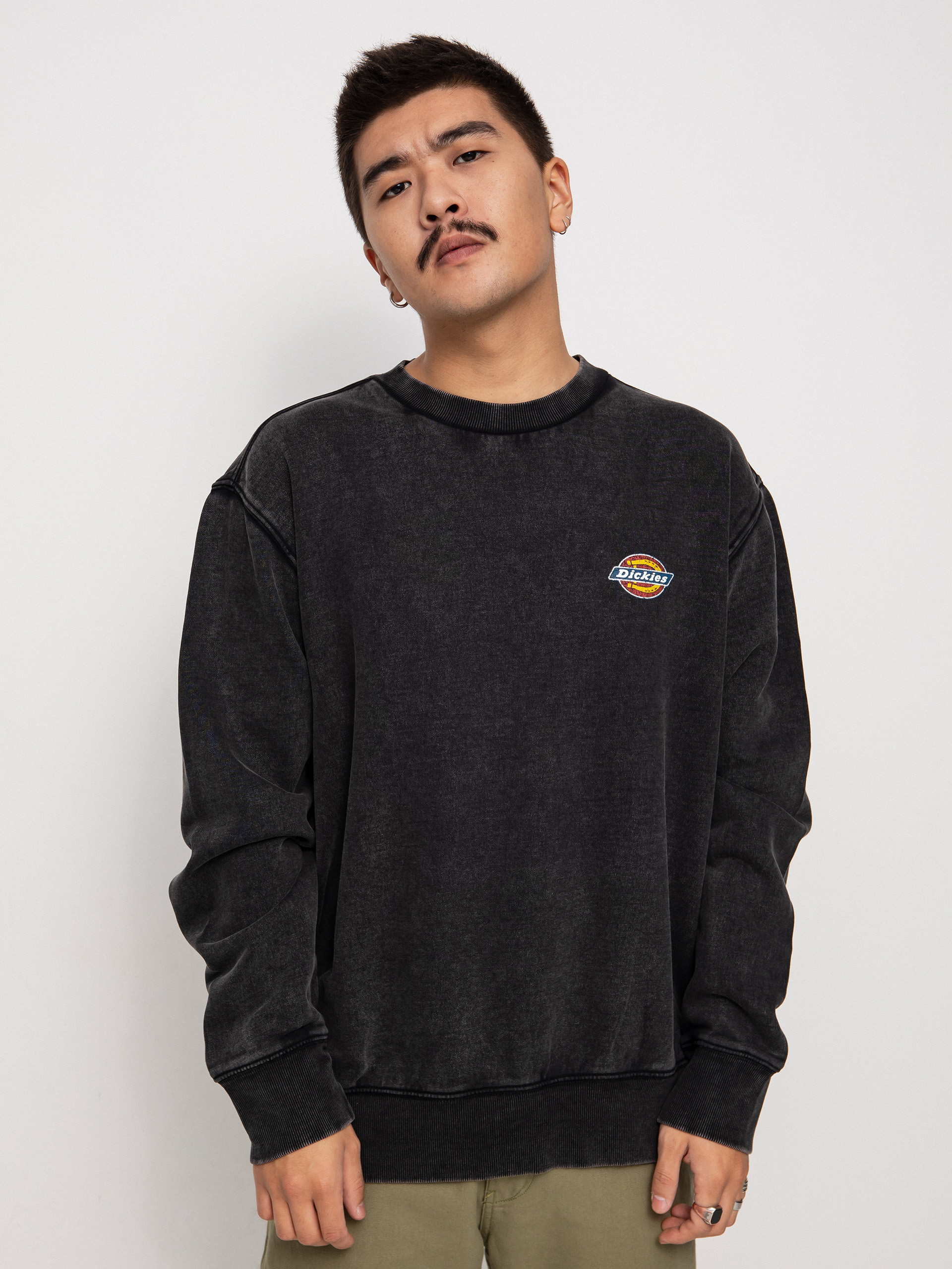 Mikina Dickies Icon Washed (black)