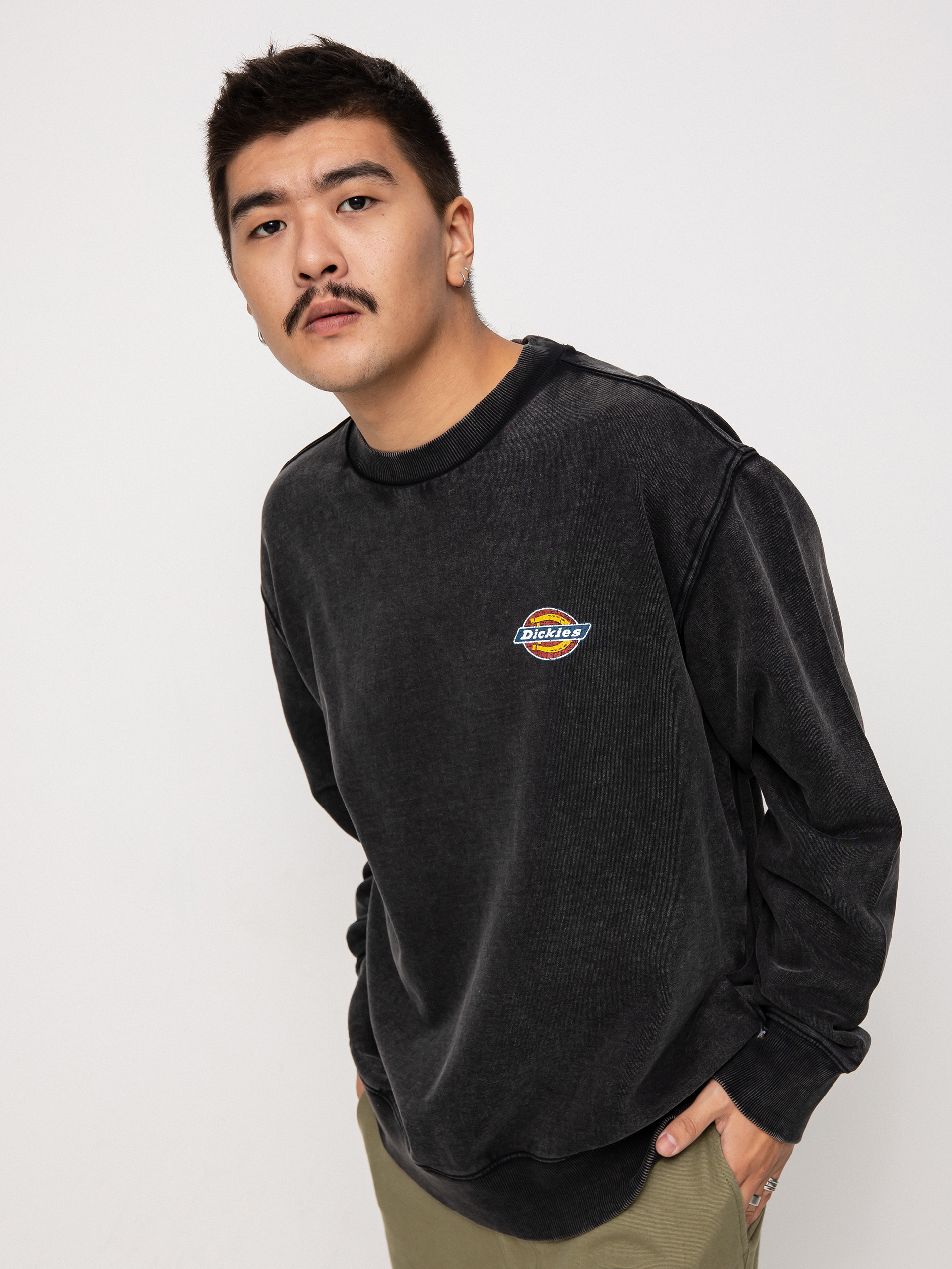 Mikina Dickies Icon Washed (black)