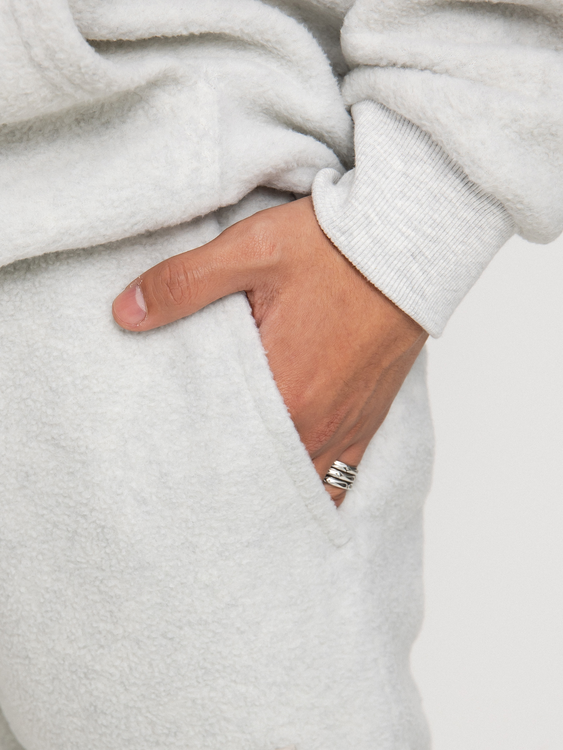 Kalhoty Brixton Blanket Fleece Jogger (beige heather)