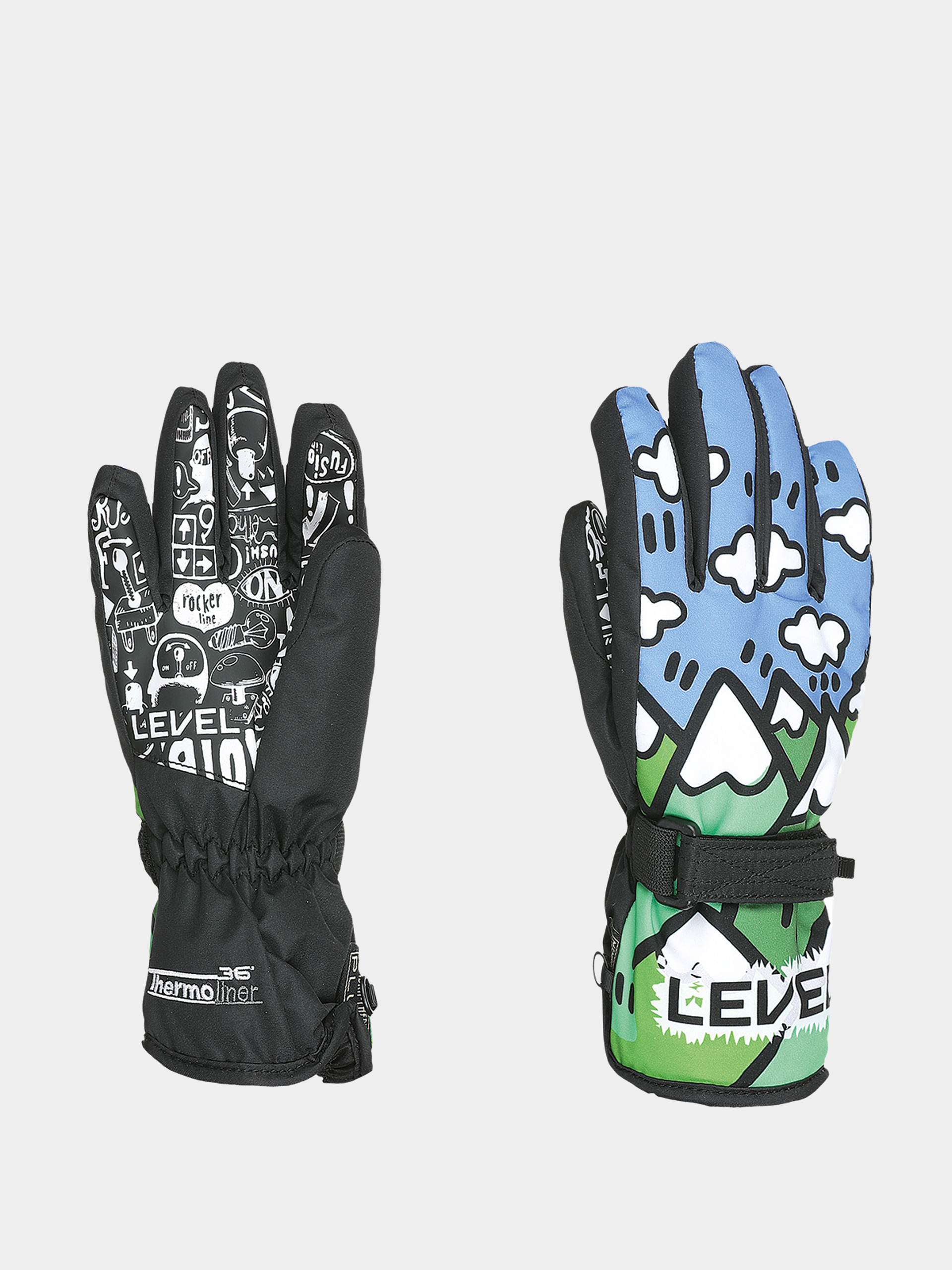 Rukavice Level Junior JR (ninja green)