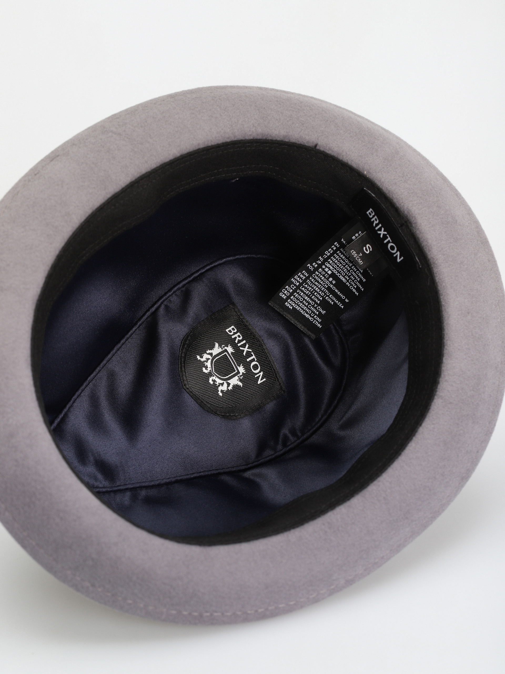 Klobouk Brixton Gain Fedora (grey/dark grey)