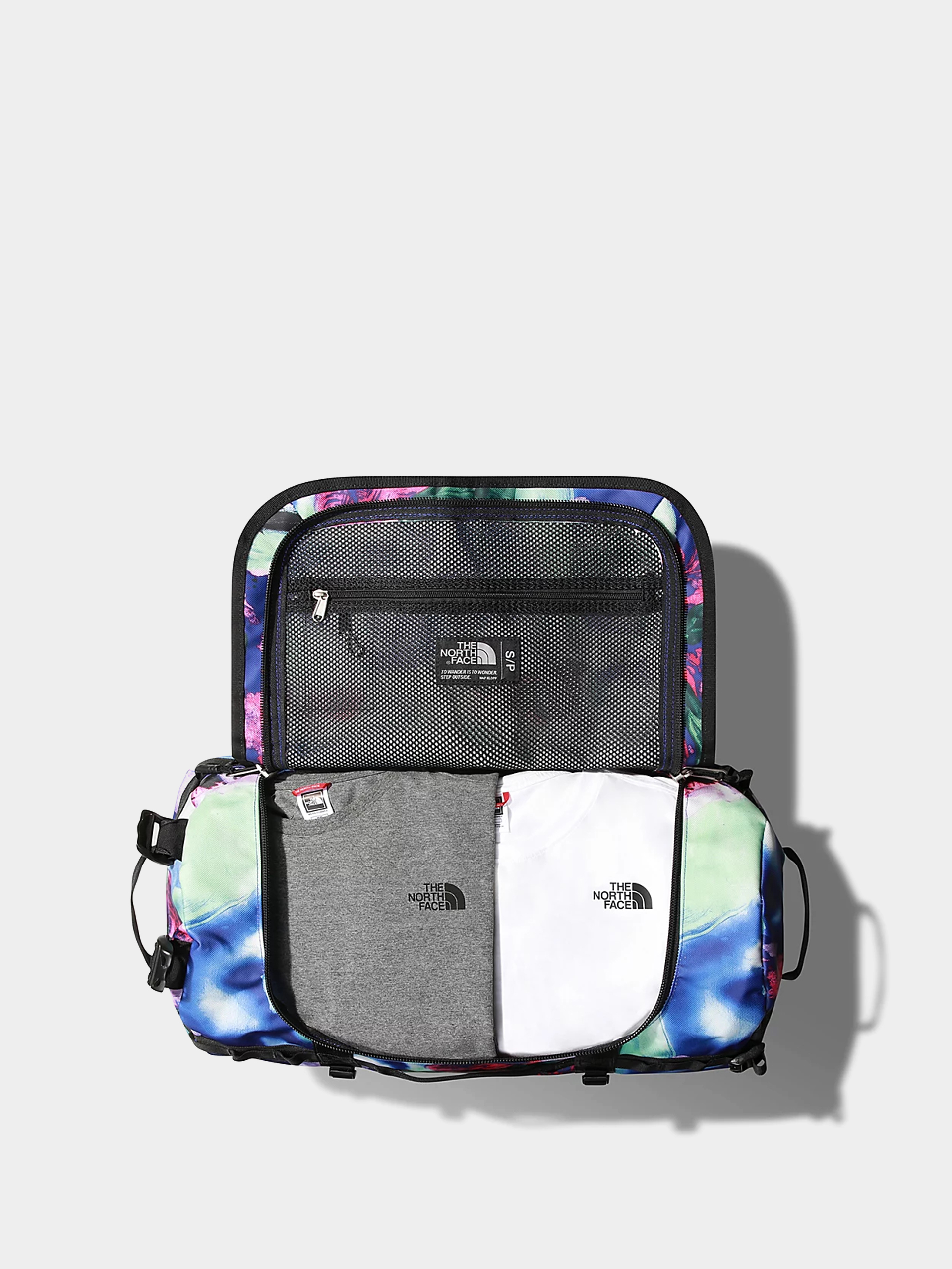 Taška The North Face Base Camp Duffel  S (lapis blue snow spider large print)