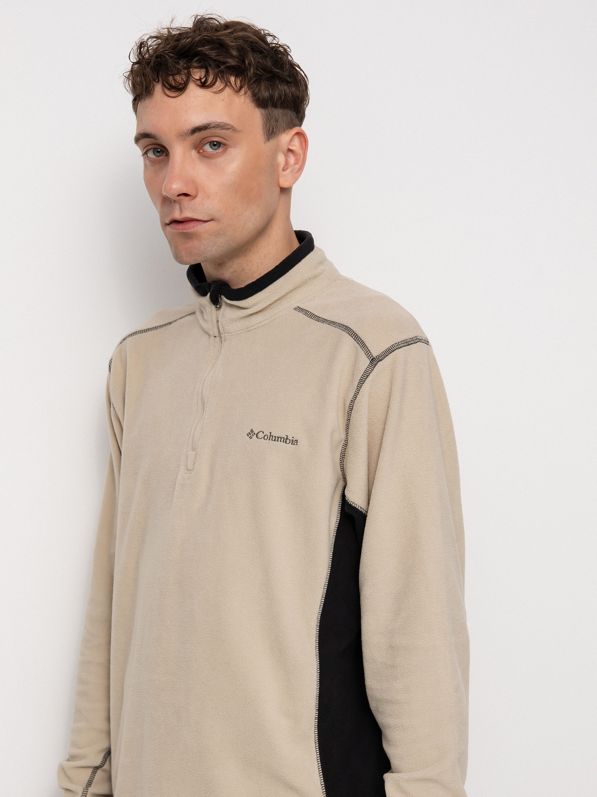 Fleecová mikina Columbia Klamath Range II Half Zip (ancient fossil)