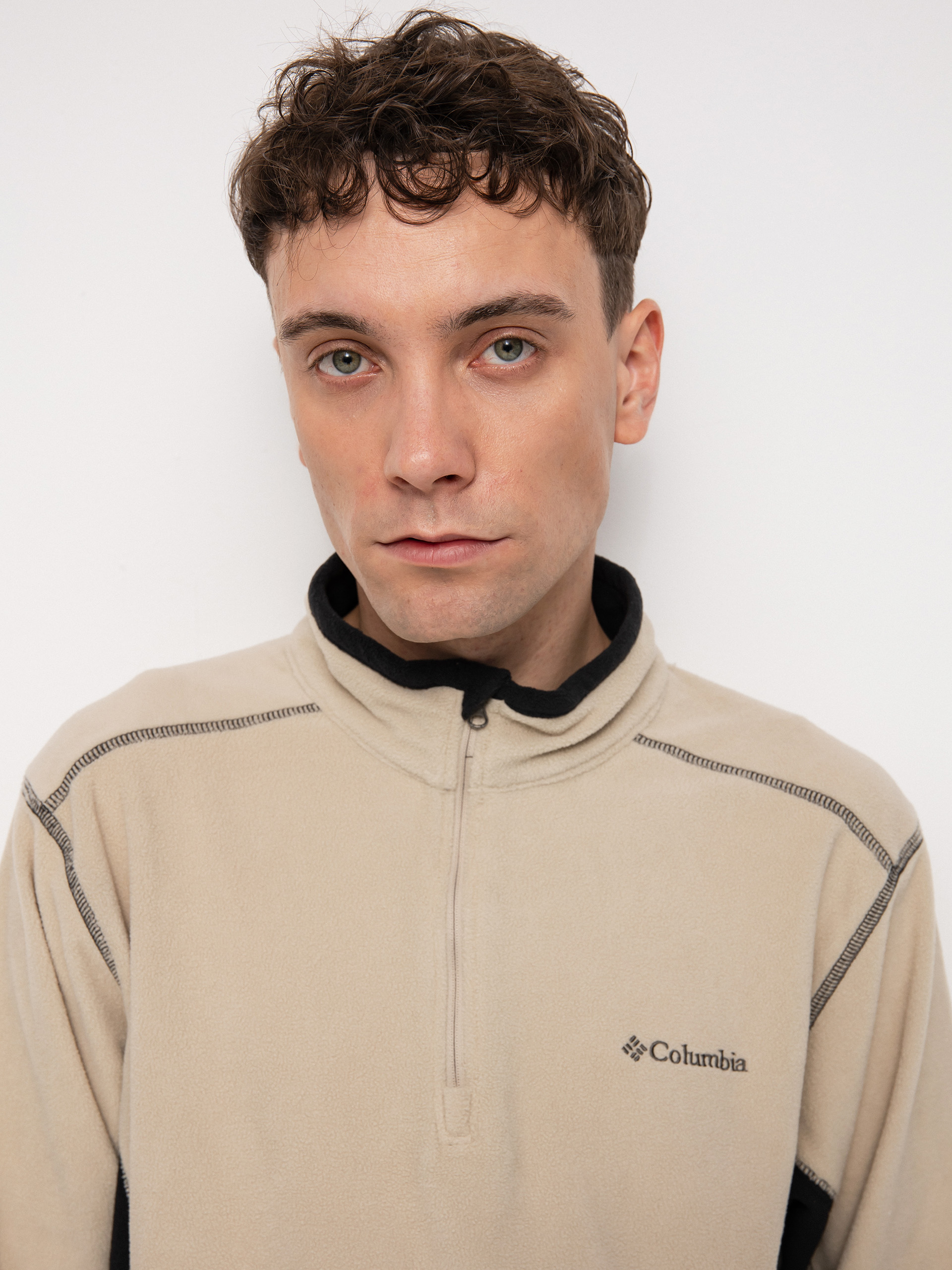 Pánský Fleecová mikina Columbia Klamath Range II Half Zip (ancient fossil)