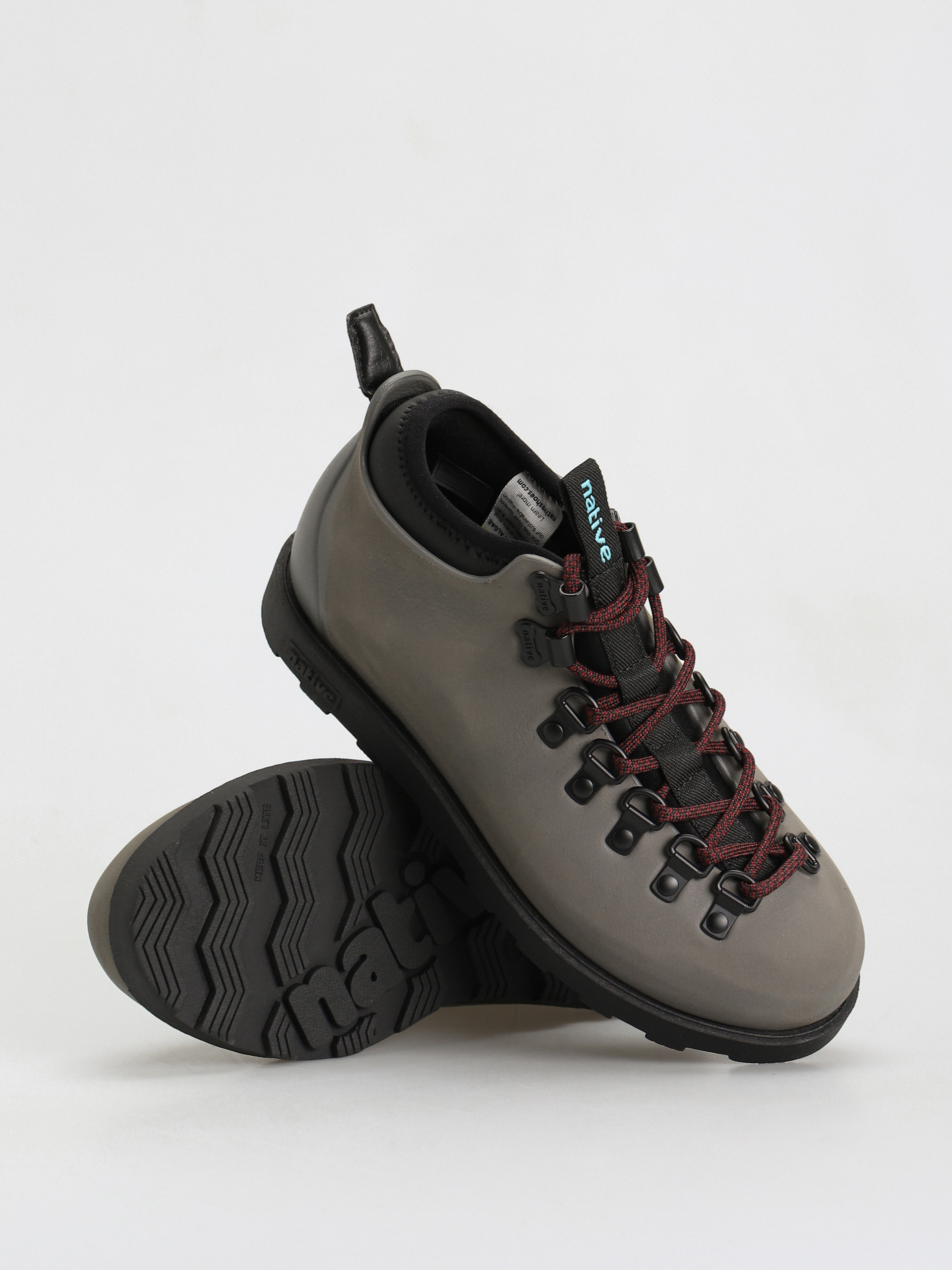 Zimní boty Native Fitzsimmons Citylite (full metal grey/jiffy black/tart red laces)