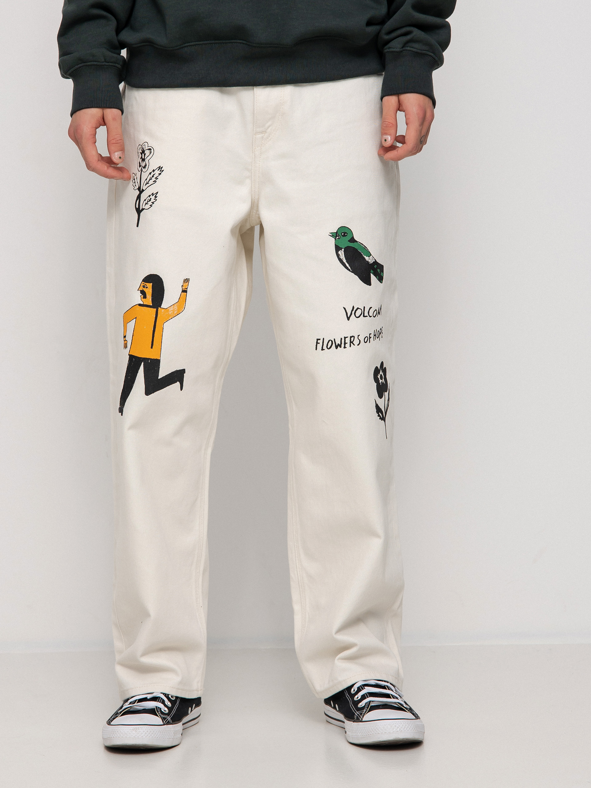 Kalhoty Volcom Fa Bob Mollema Denim (whitecap grey)