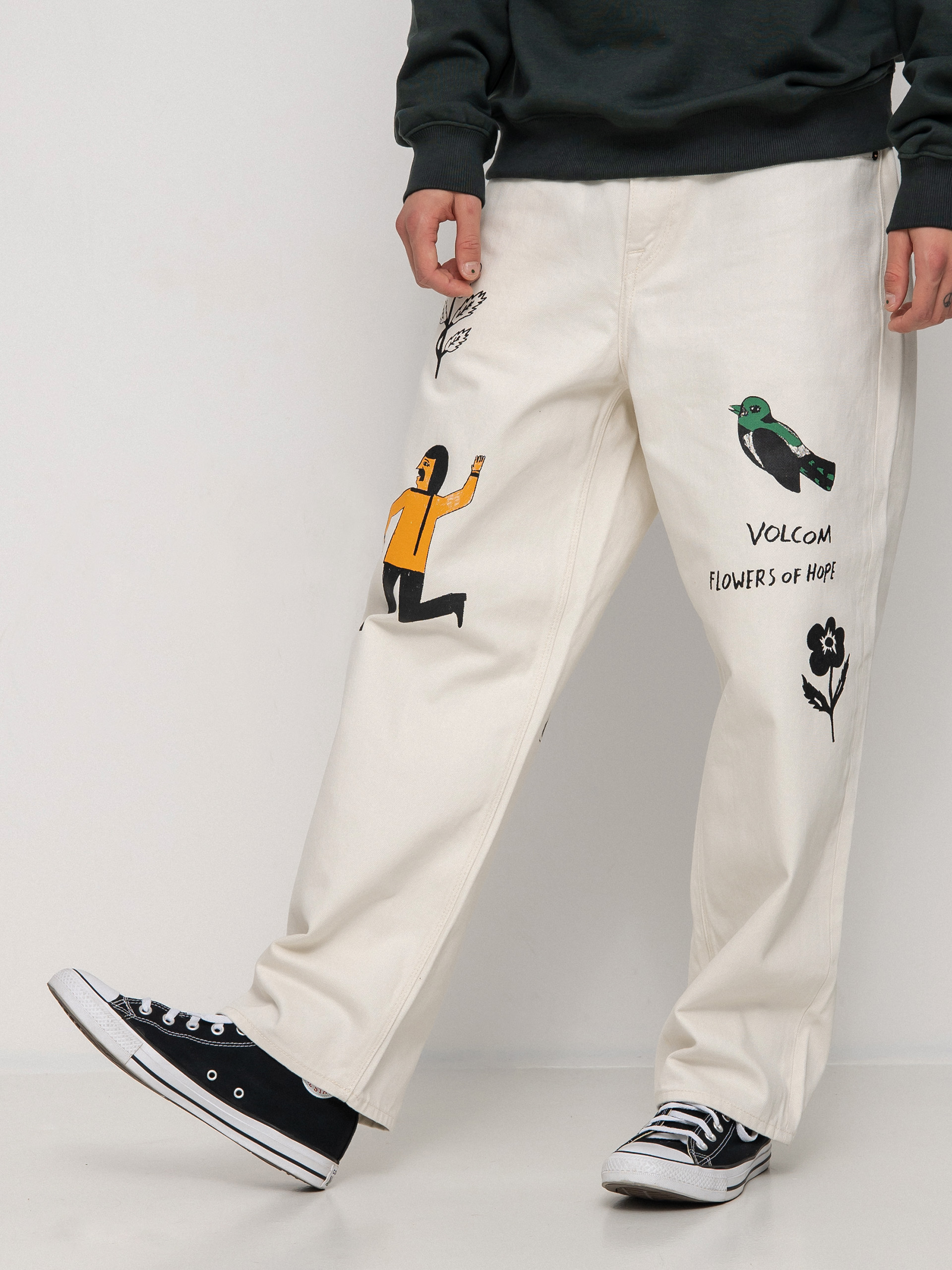 Kalhoty Volcom Fa Bob Mollema Denim (whitecap grey)