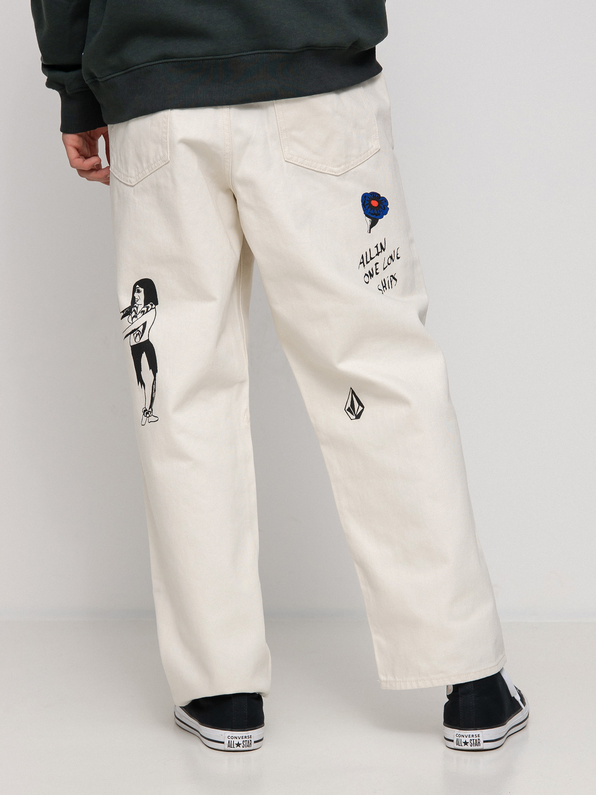 Kalhoty Volcom Fa Bob Mollema Denim (whitecap grey)