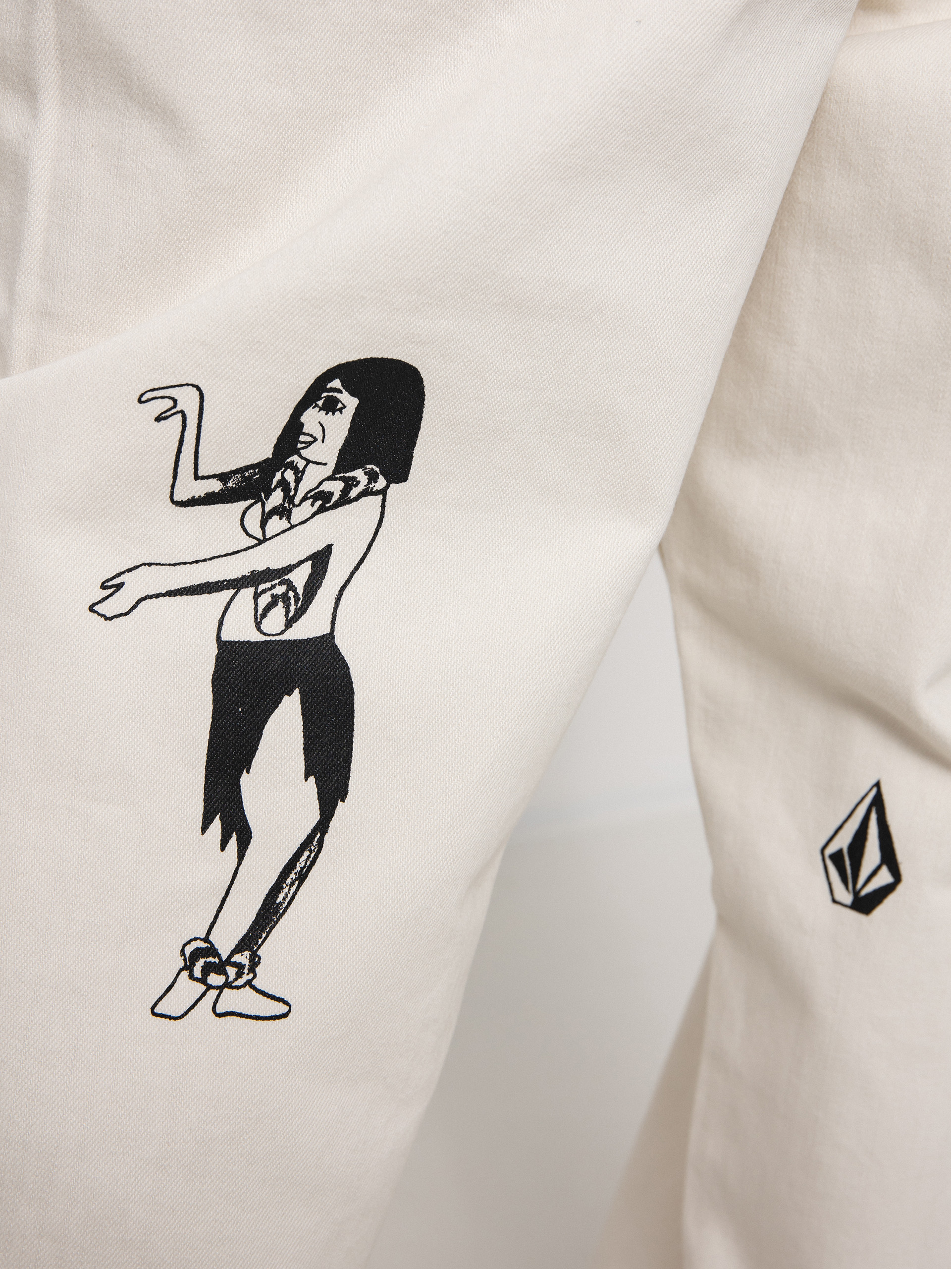 Kalhoty Volcom Fa Bob Mollema Denim (whitecap grey)