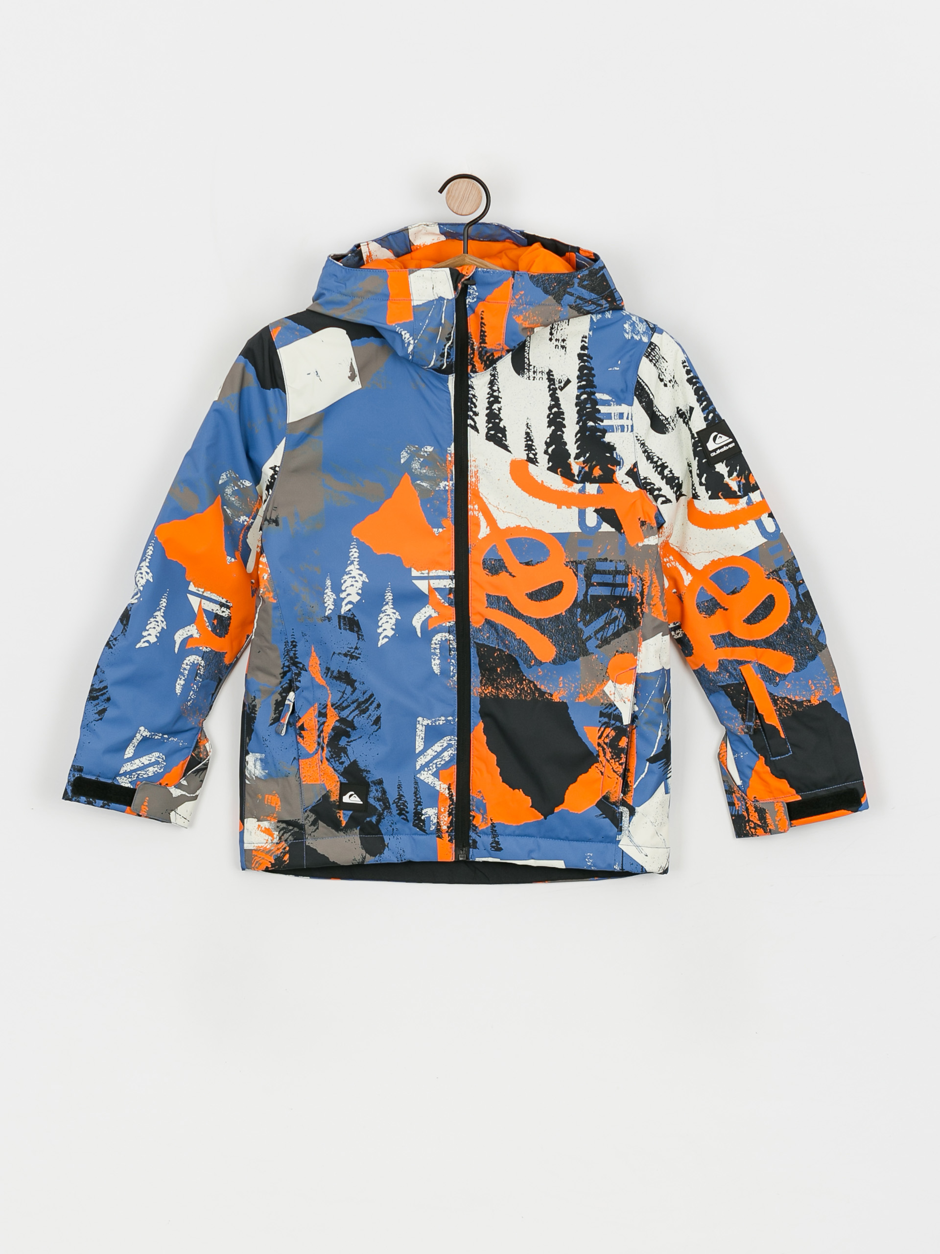 Snowboardová bunda Quiksilver Mission Printed JR (bright colbalt alpine collage)