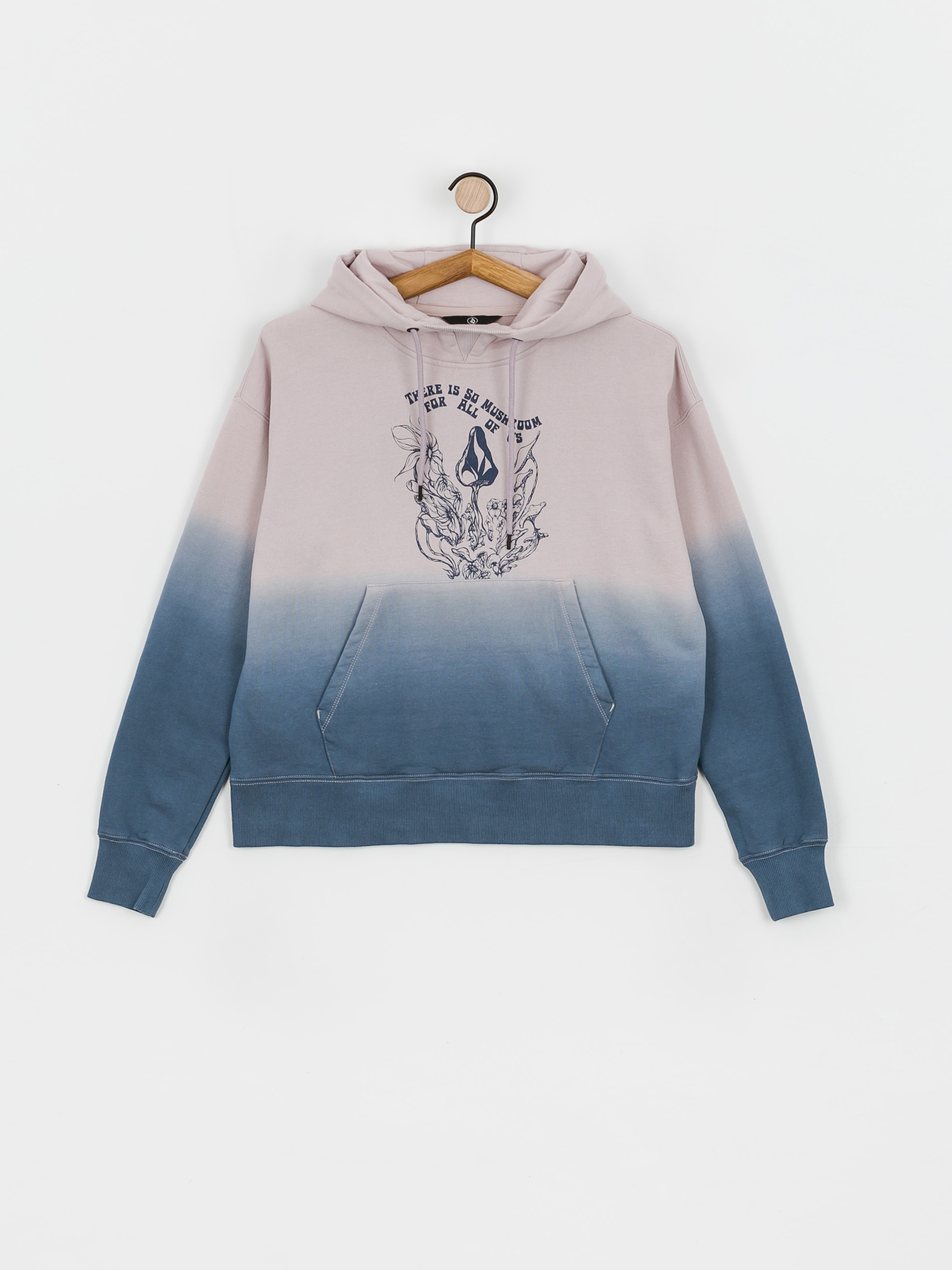 Mikina s kapucí Volcom Vol Peak HD Wmn (petrol blue)