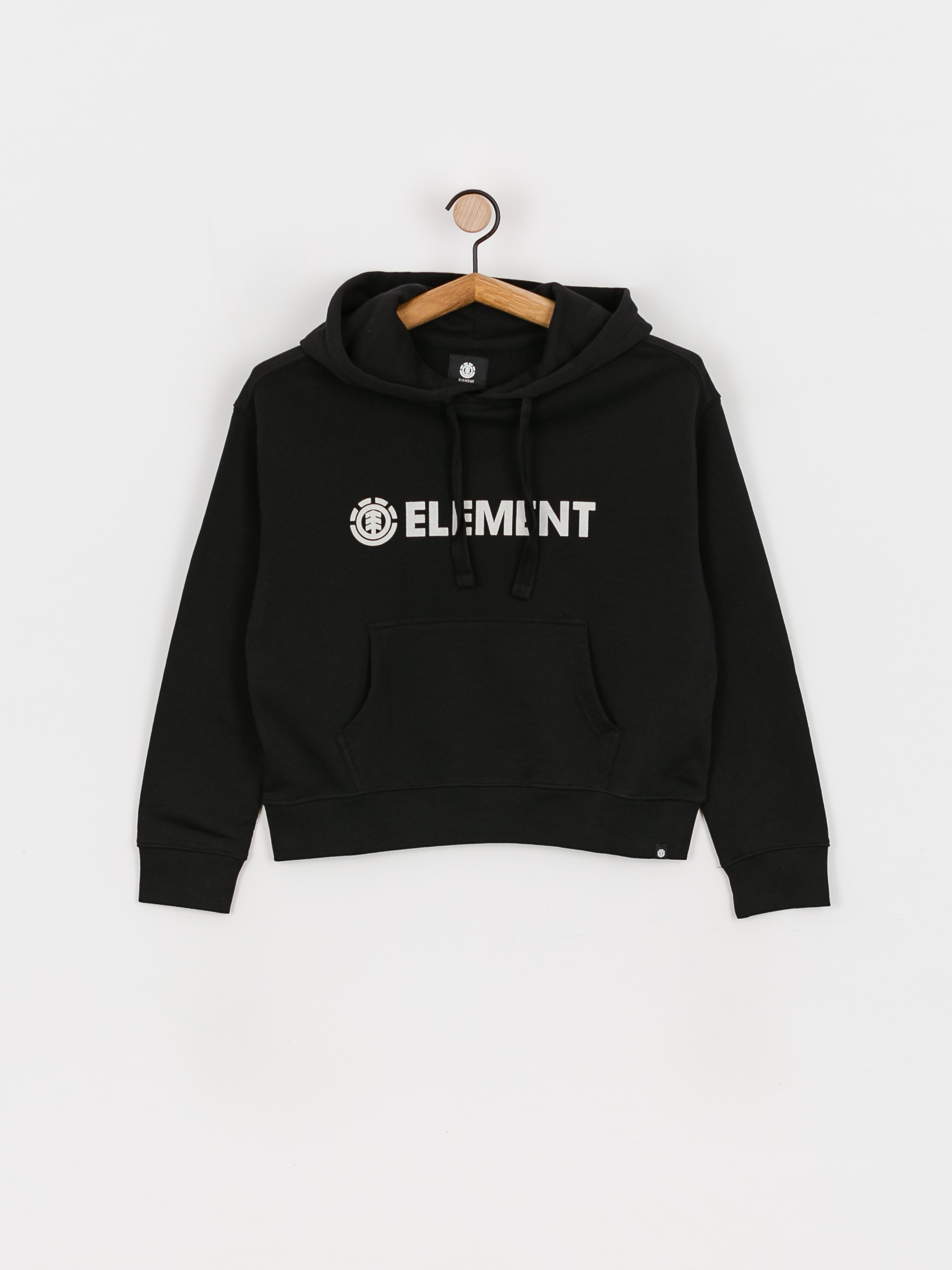 Mikina s kapucí Element Logo HD Wmn (flint black)