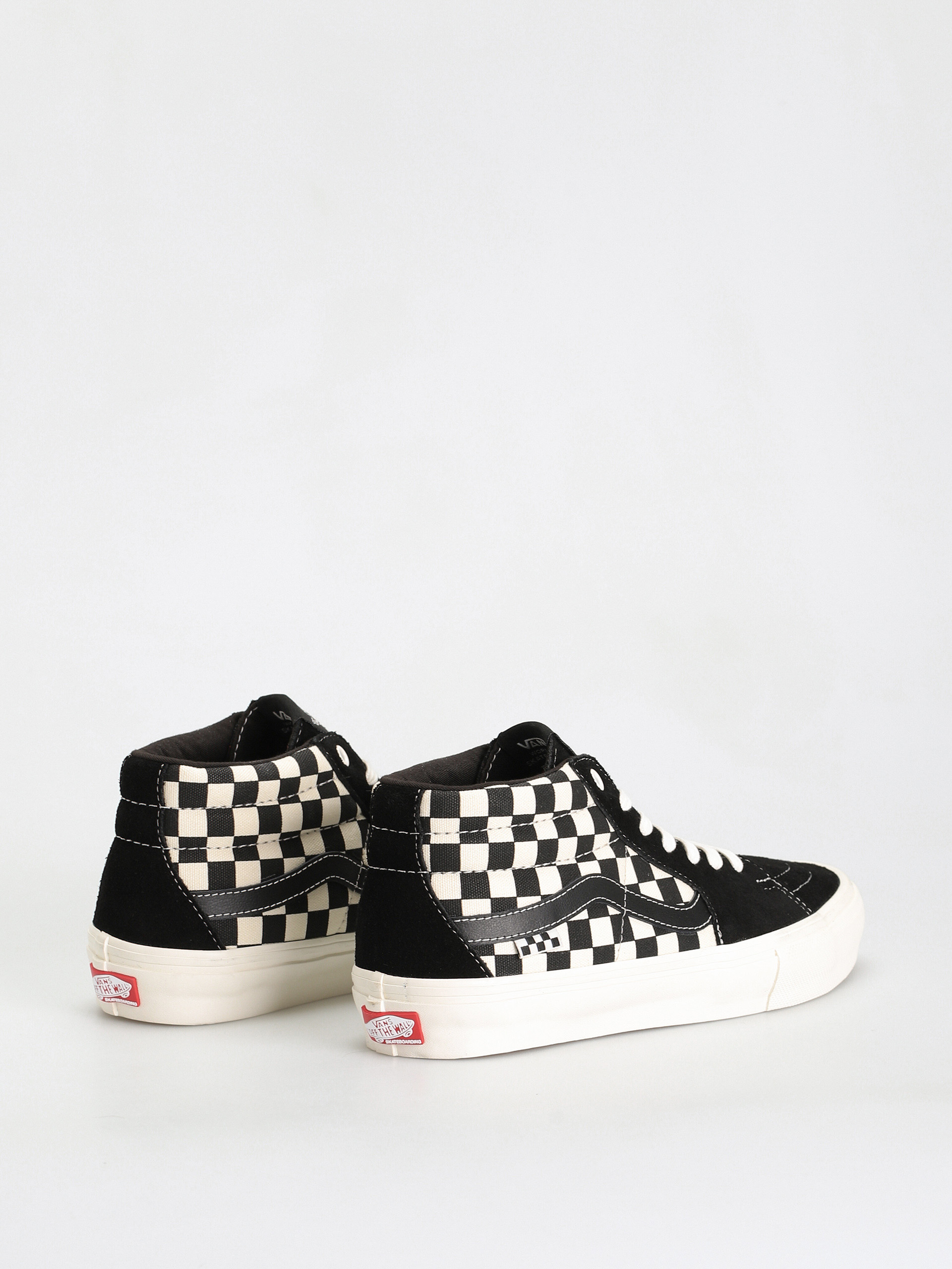 Boty Vans Skate Grosso Mid (checkerboard black/marshmallow)