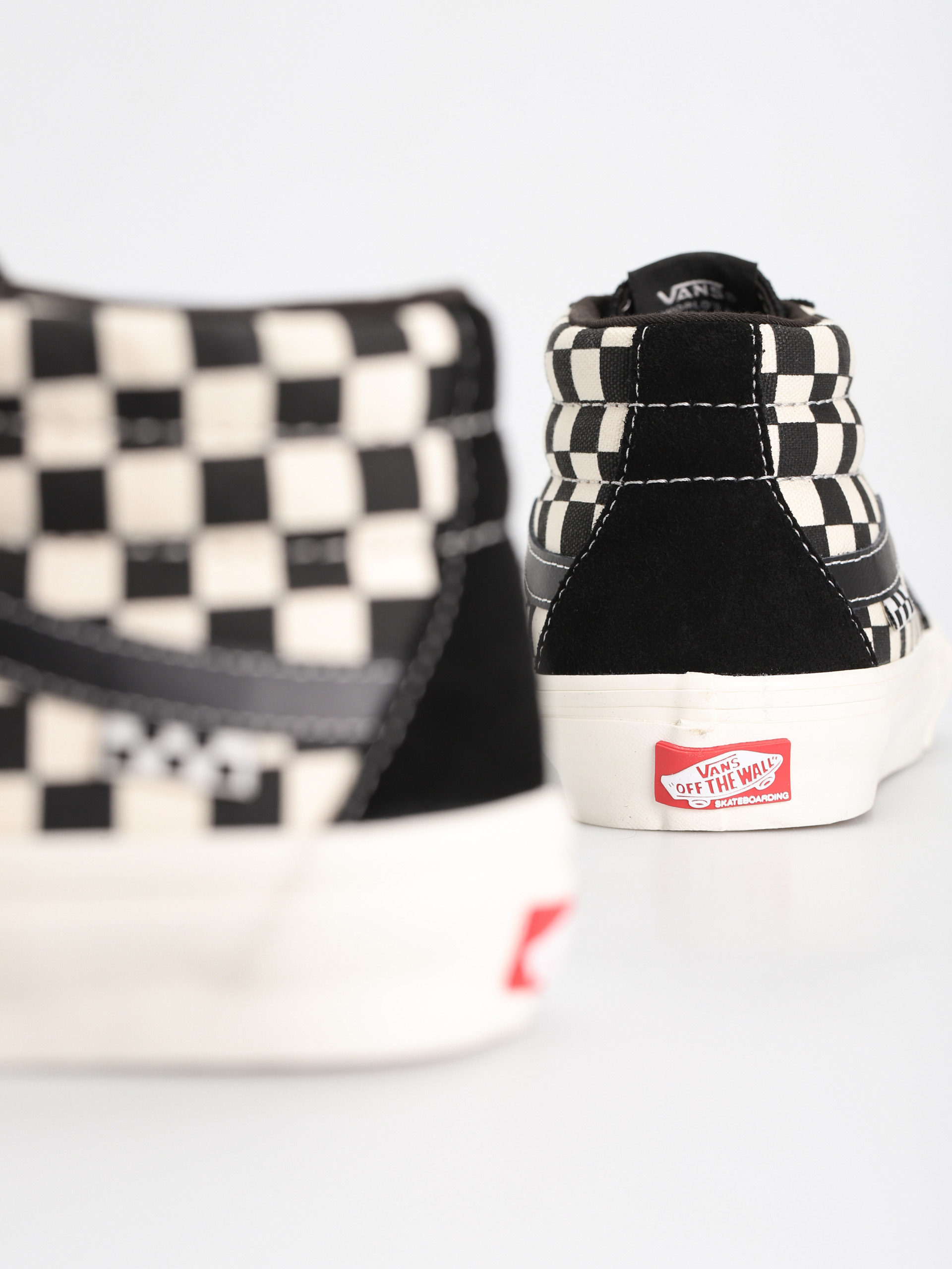 Boty Vans Skate Grosso Mid (checkerboard black/marshmallow)