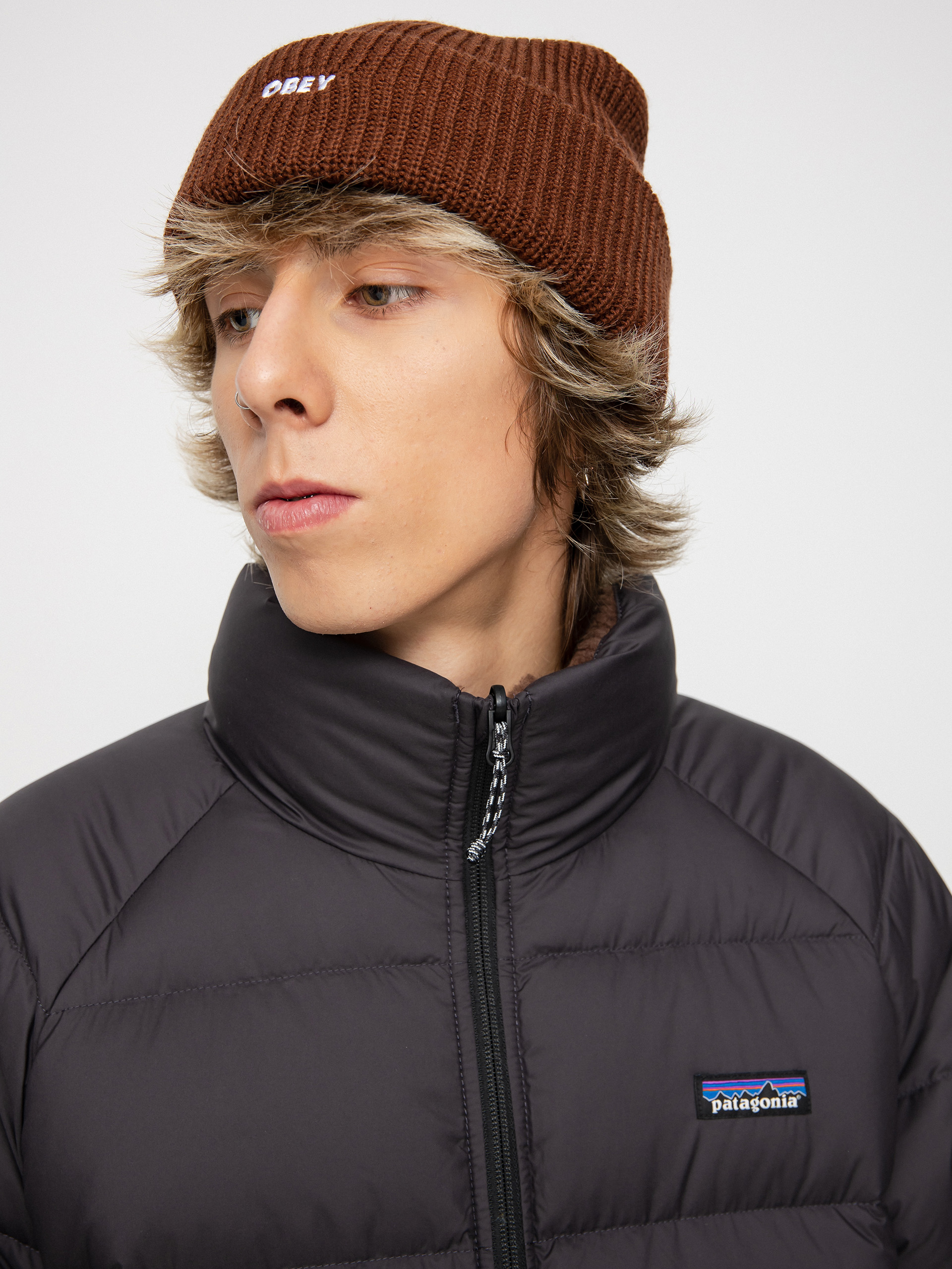 Bunda Patagonia Reversible Silent Down (ink black)