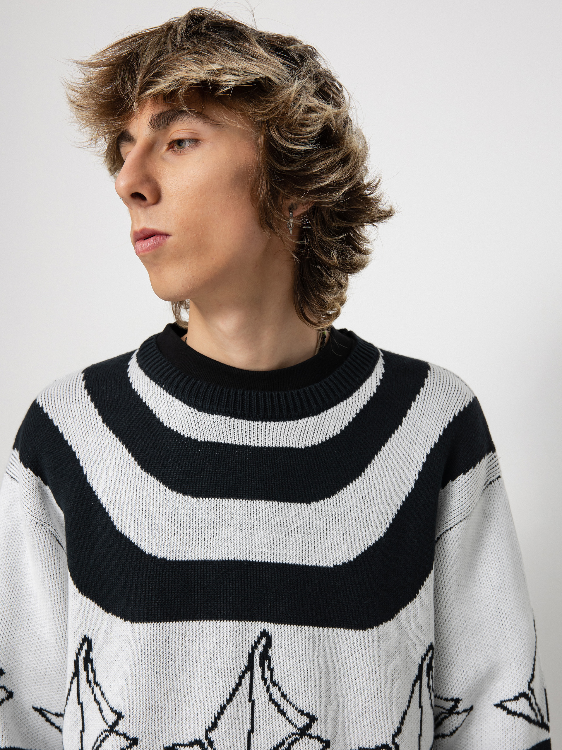 Mikina Volcom Ravelson Sweater (black)