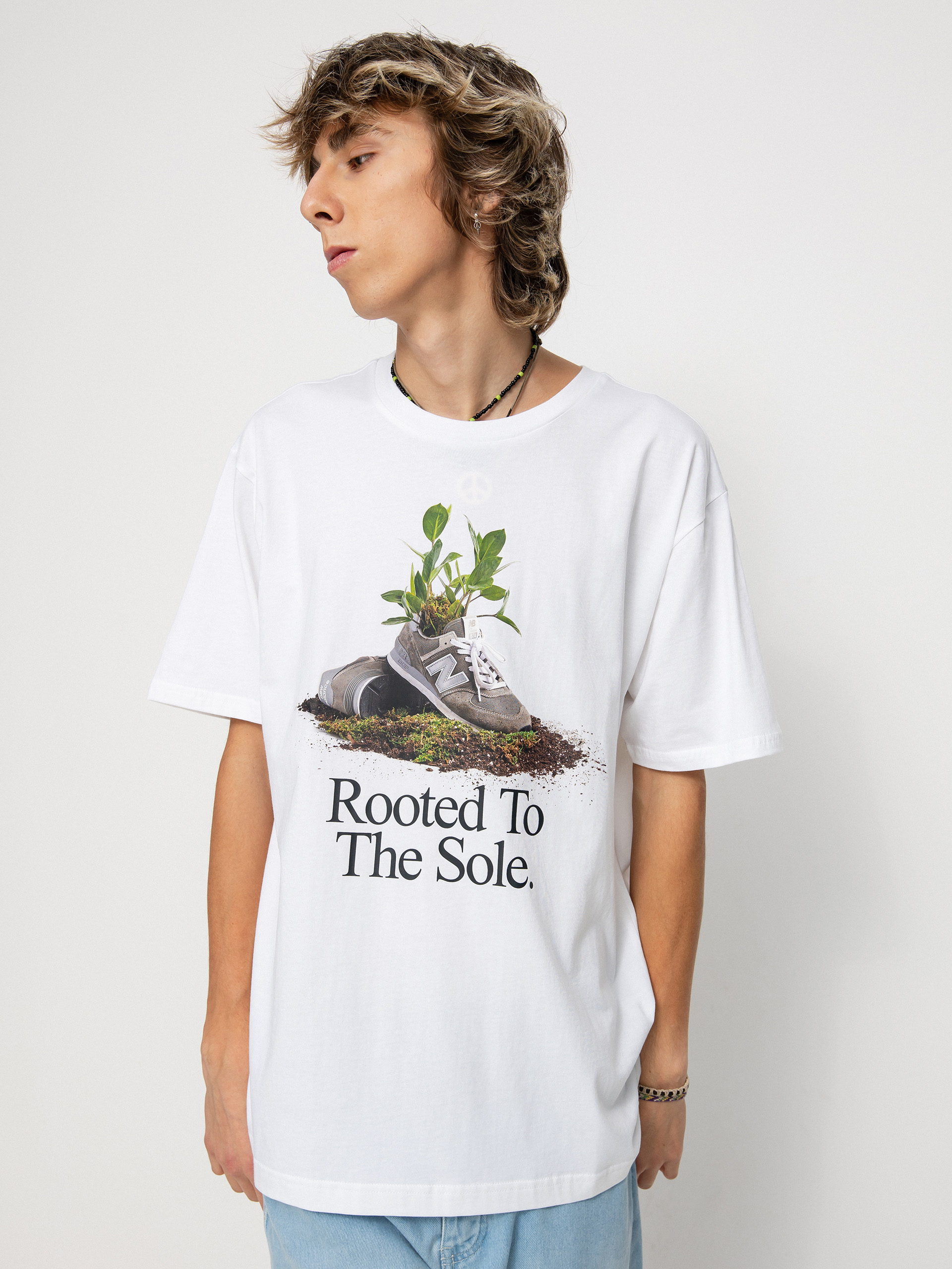 Tričko New Balance Athletics Legacies Rooted (white)