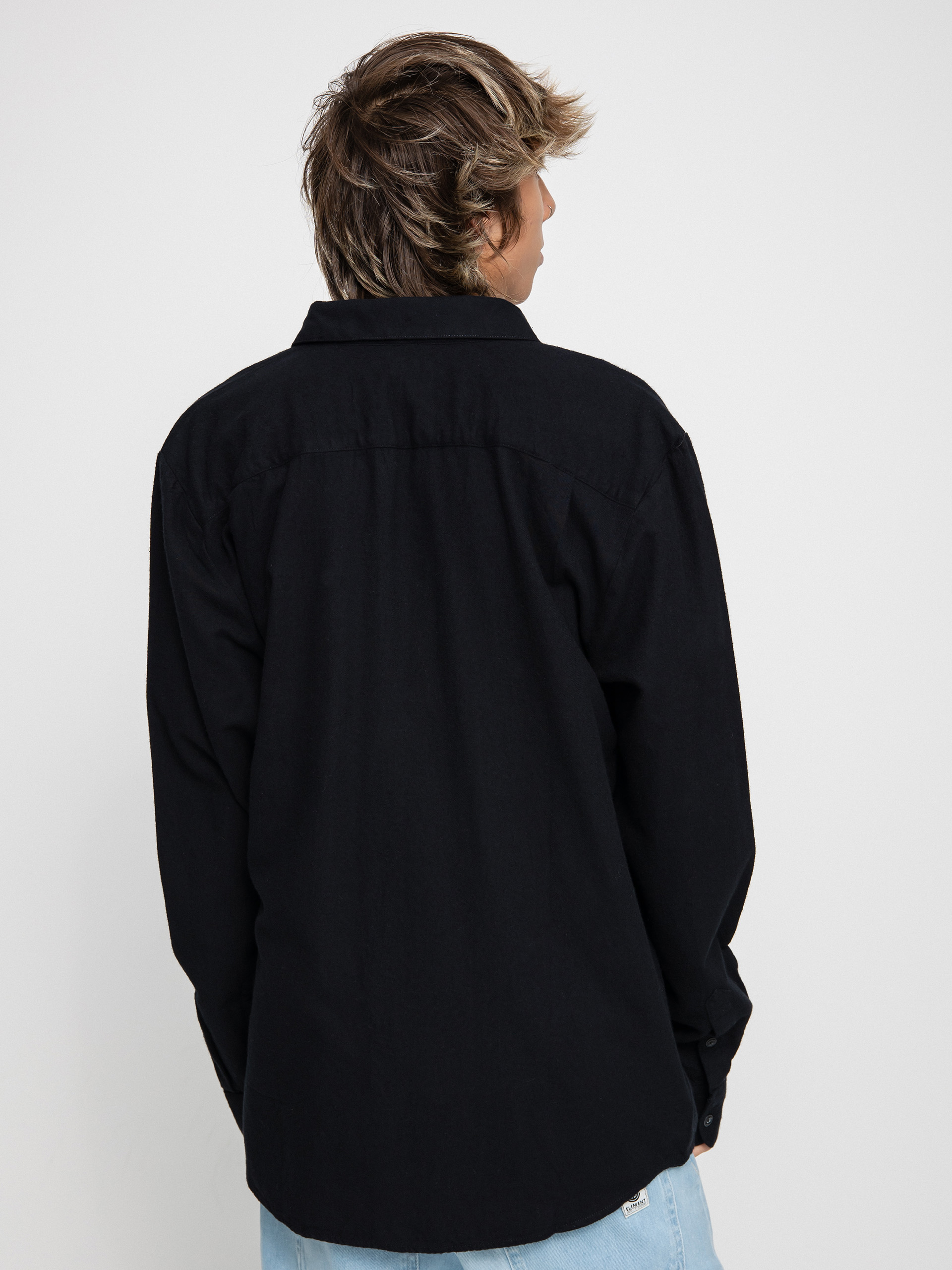 Košile Volcom Caden Solid Ls (black)