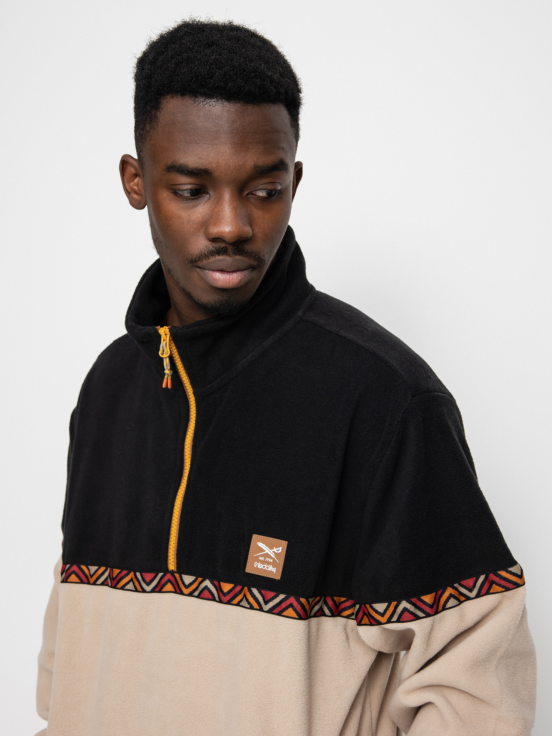 Pánský Fleecová mikina Iriedaily Monte Noe Troyer (khaki)