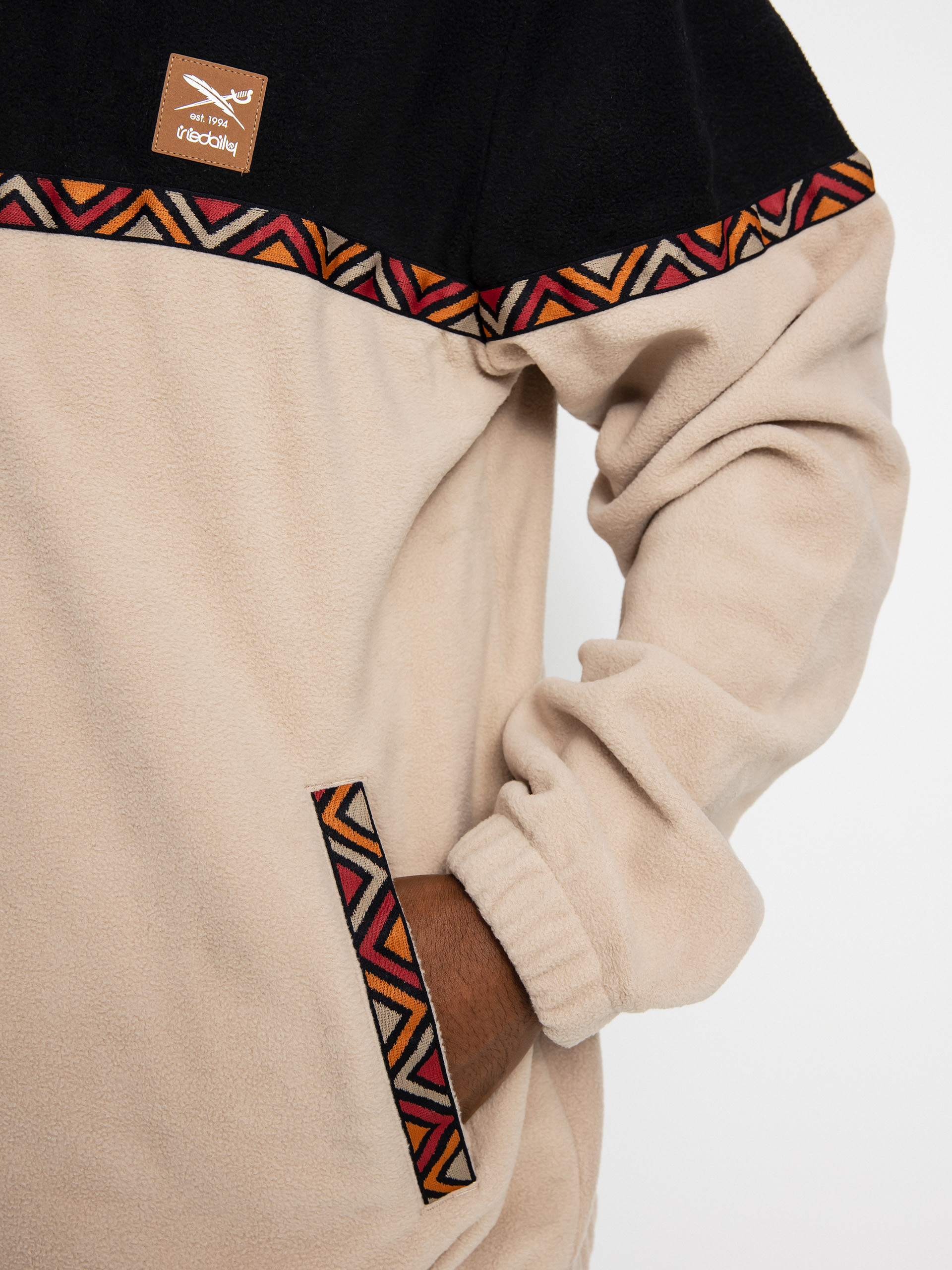 Pánský Fleecová mikina Iriedaily Monte Noe Troyer (khaki)