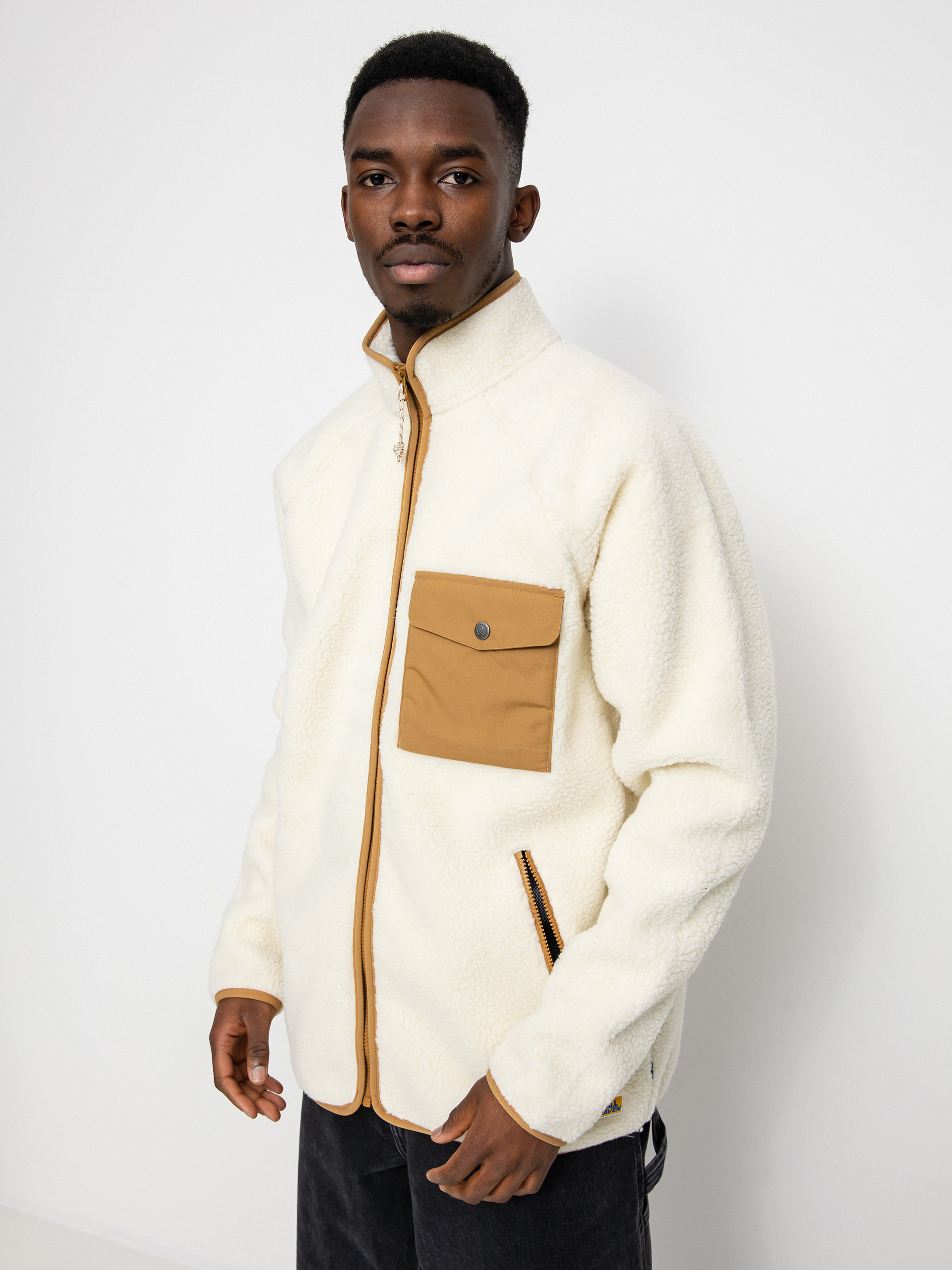 Pánský Fleecová mikina Fjallraven Vardag Pile (chalk white)