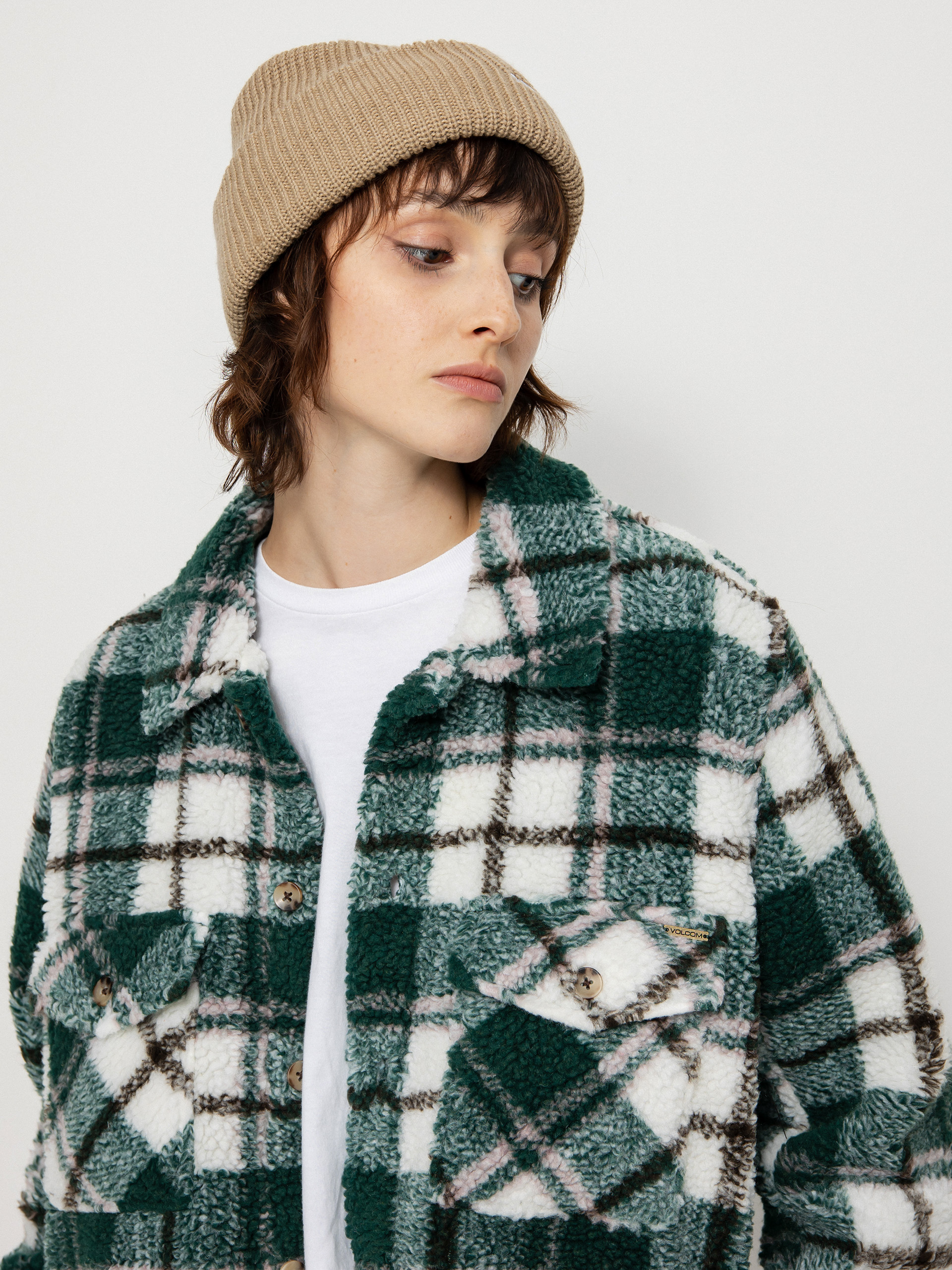 Bunda Volcom Silent Sherpa Wmn (dark pine)