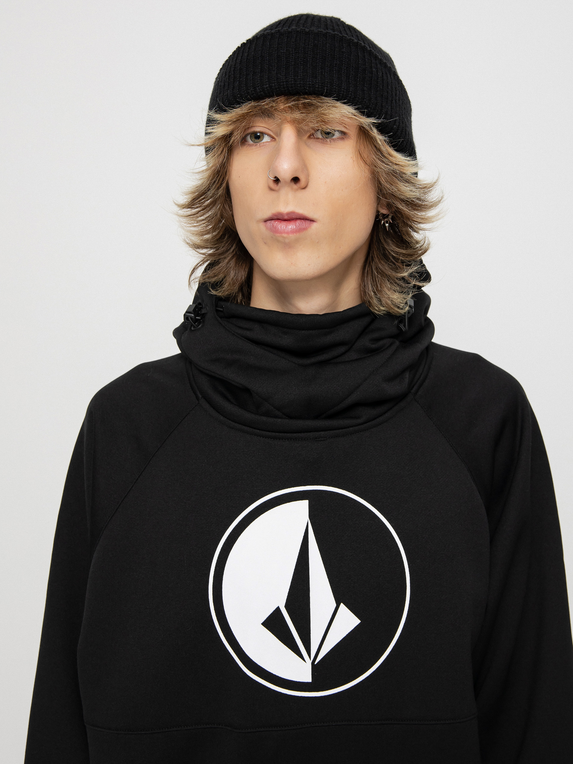 Mikina s kapucí Volcom Hydro Riding HD (black)