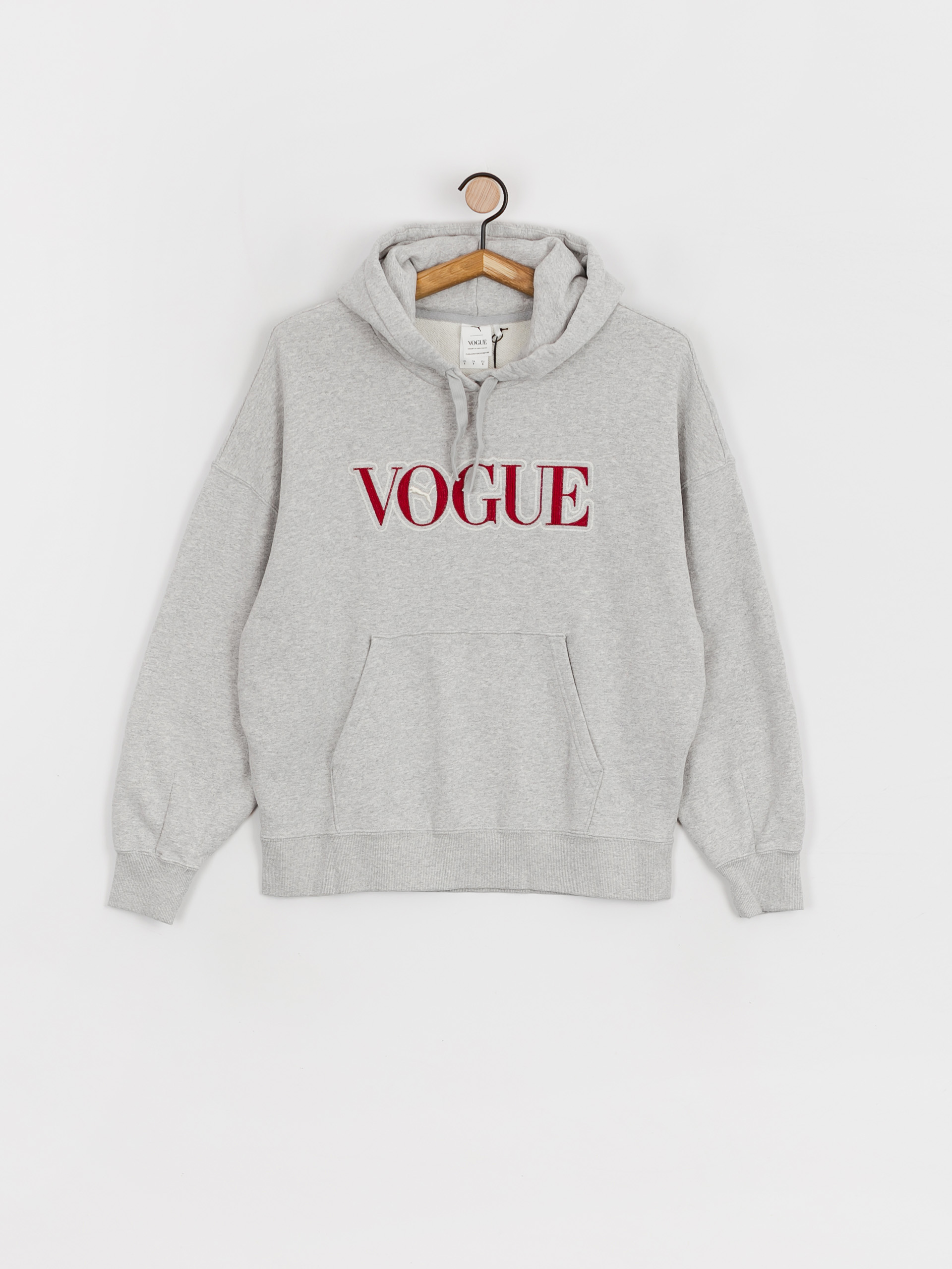 Mikina s kapucí Puma X Vogue Oversized HD Wmn (light gray heather)
