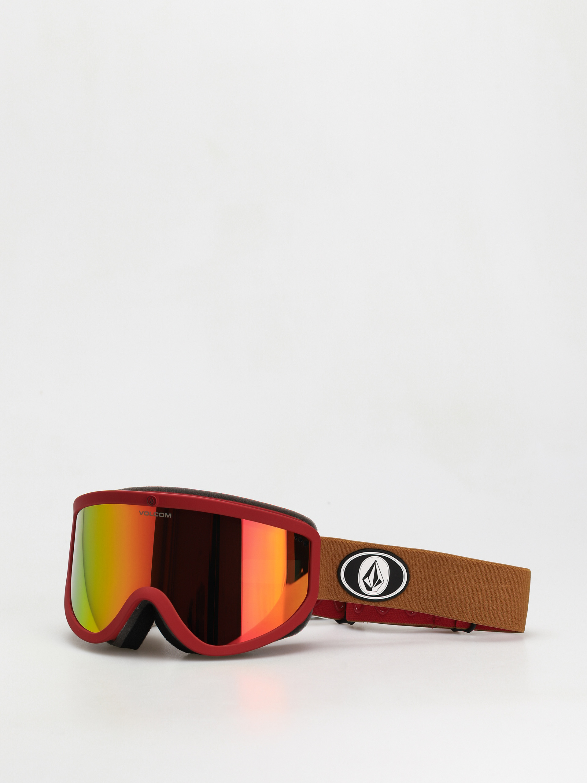 Brýle na snowboard Volcom Footprints (red/charamel red chrome)