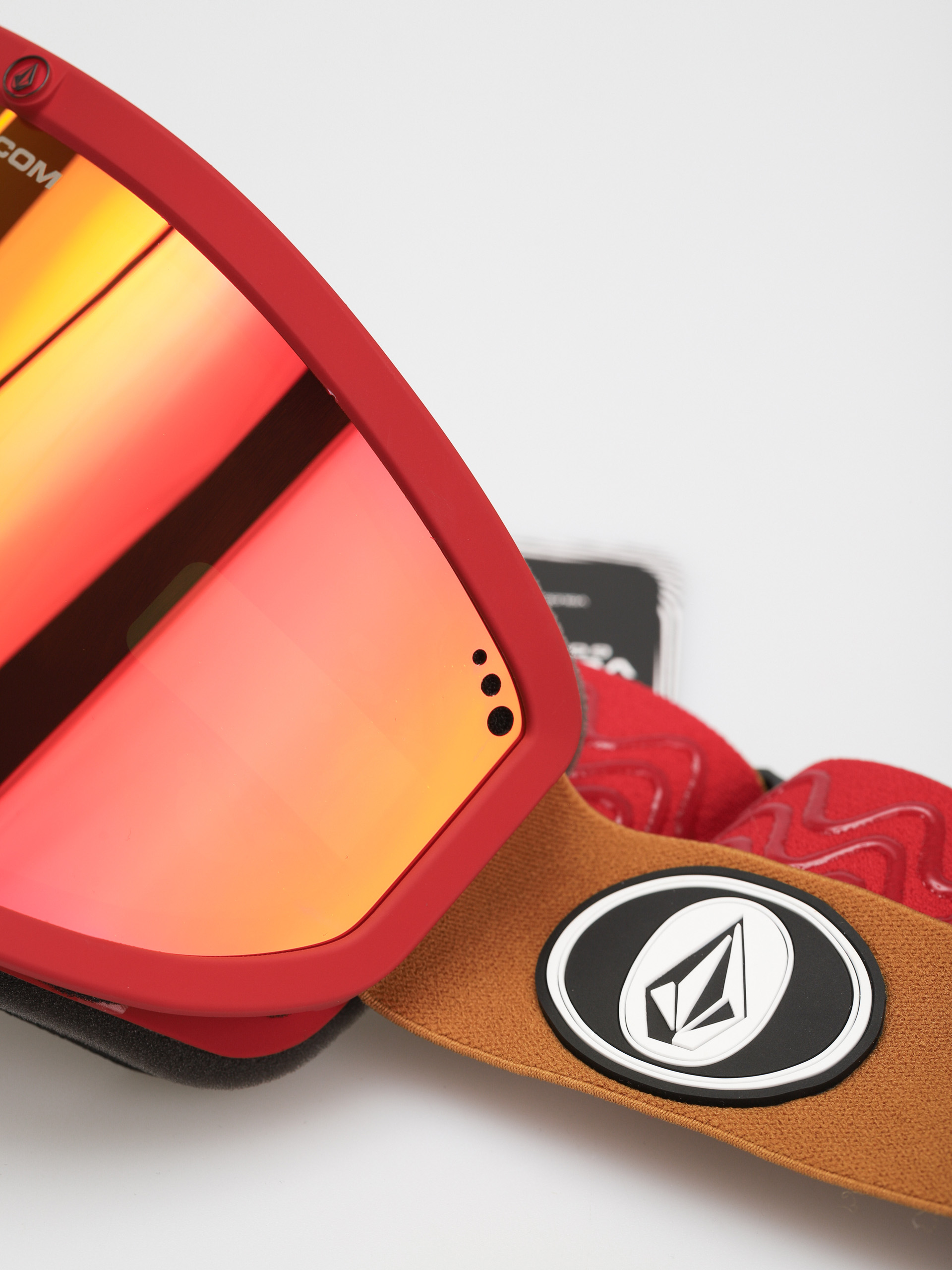 Brýle na snowboard Volcom Footprints (red/charamel red chrome)