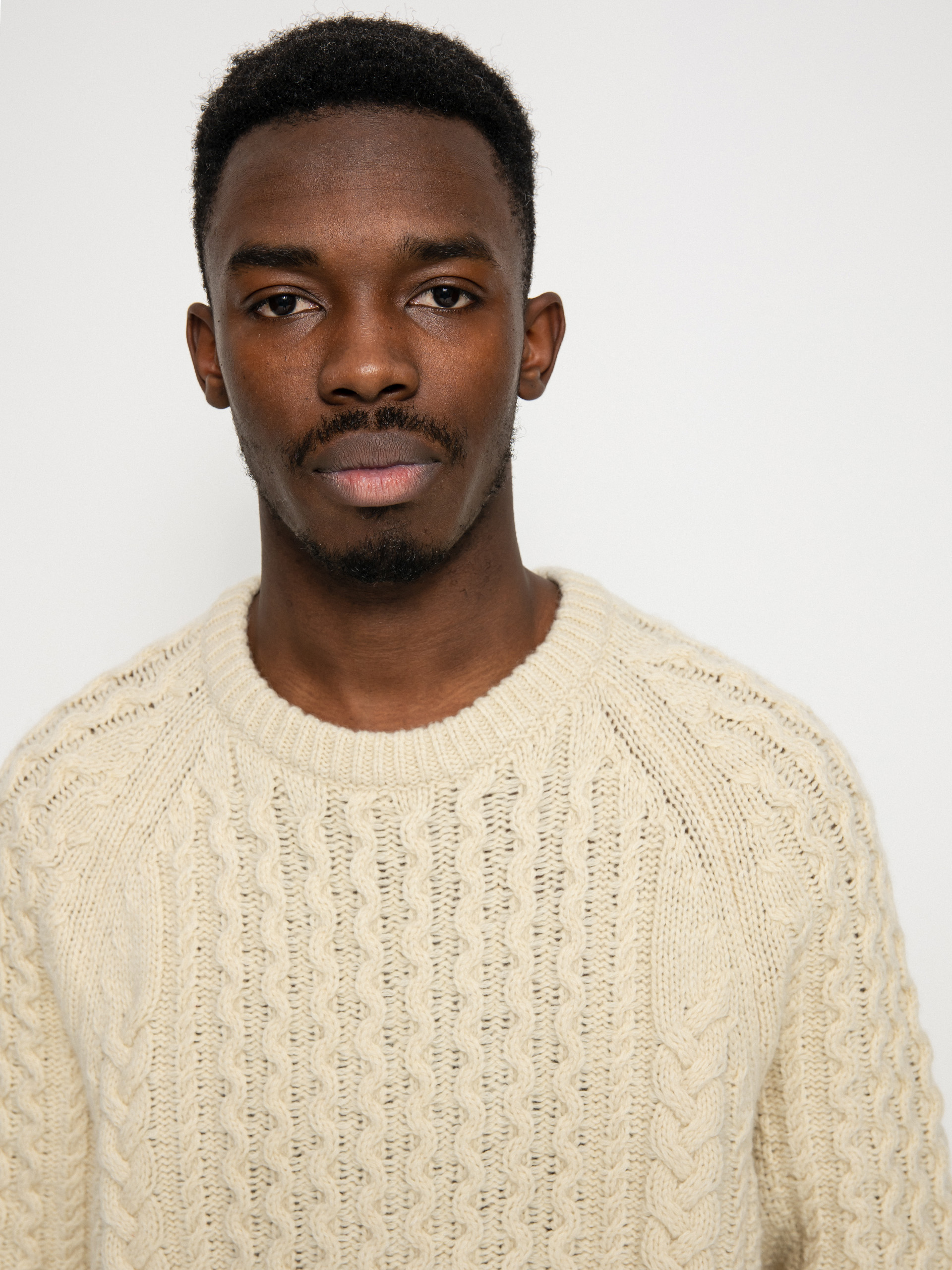Svetr Patagonia Recycled Wool Cable Knit (natural)