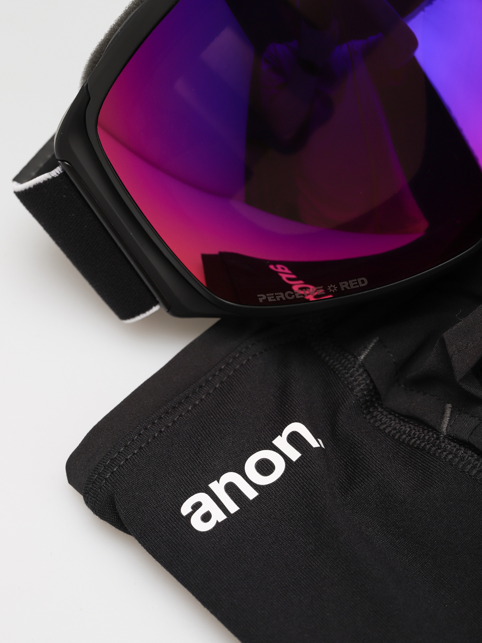 Brýle na snowboard Anon M4S Toric Mfi (black/perceive sunny red/perceive cloudy burst)
