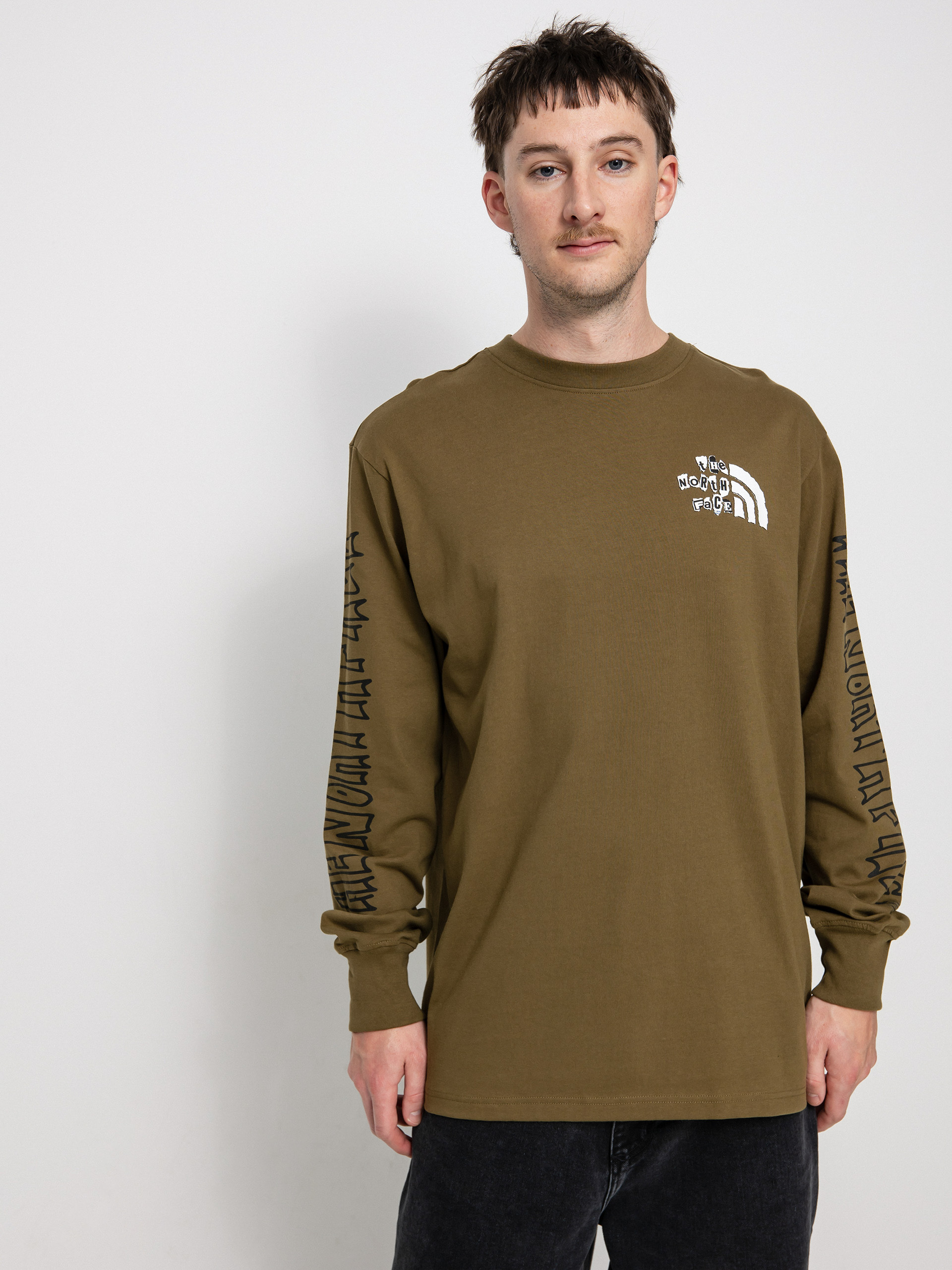 Triko The North Face Printed Heavyweight (military olive)