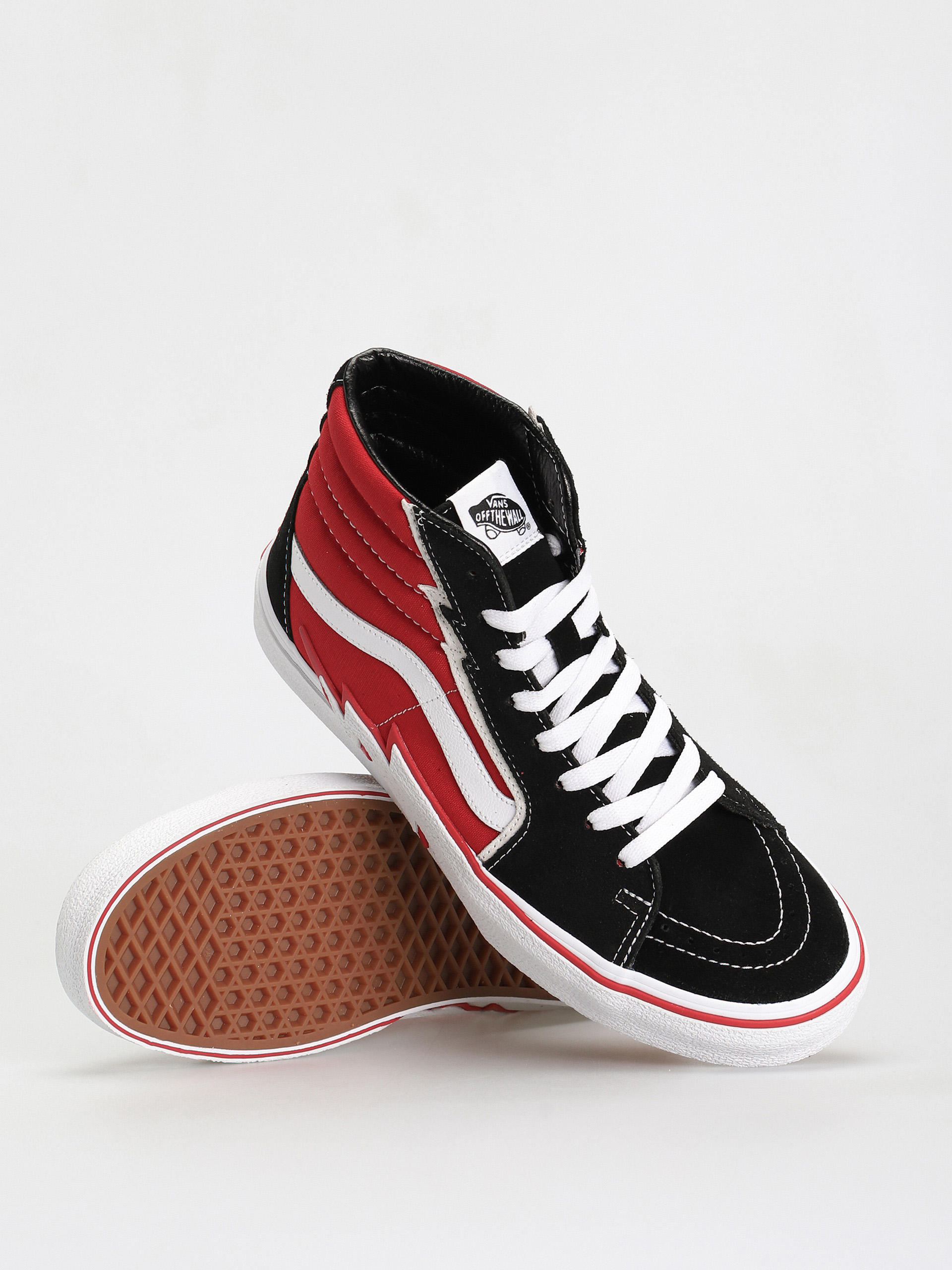 Boty Vans Sk8 Hi Bolt (black/red)