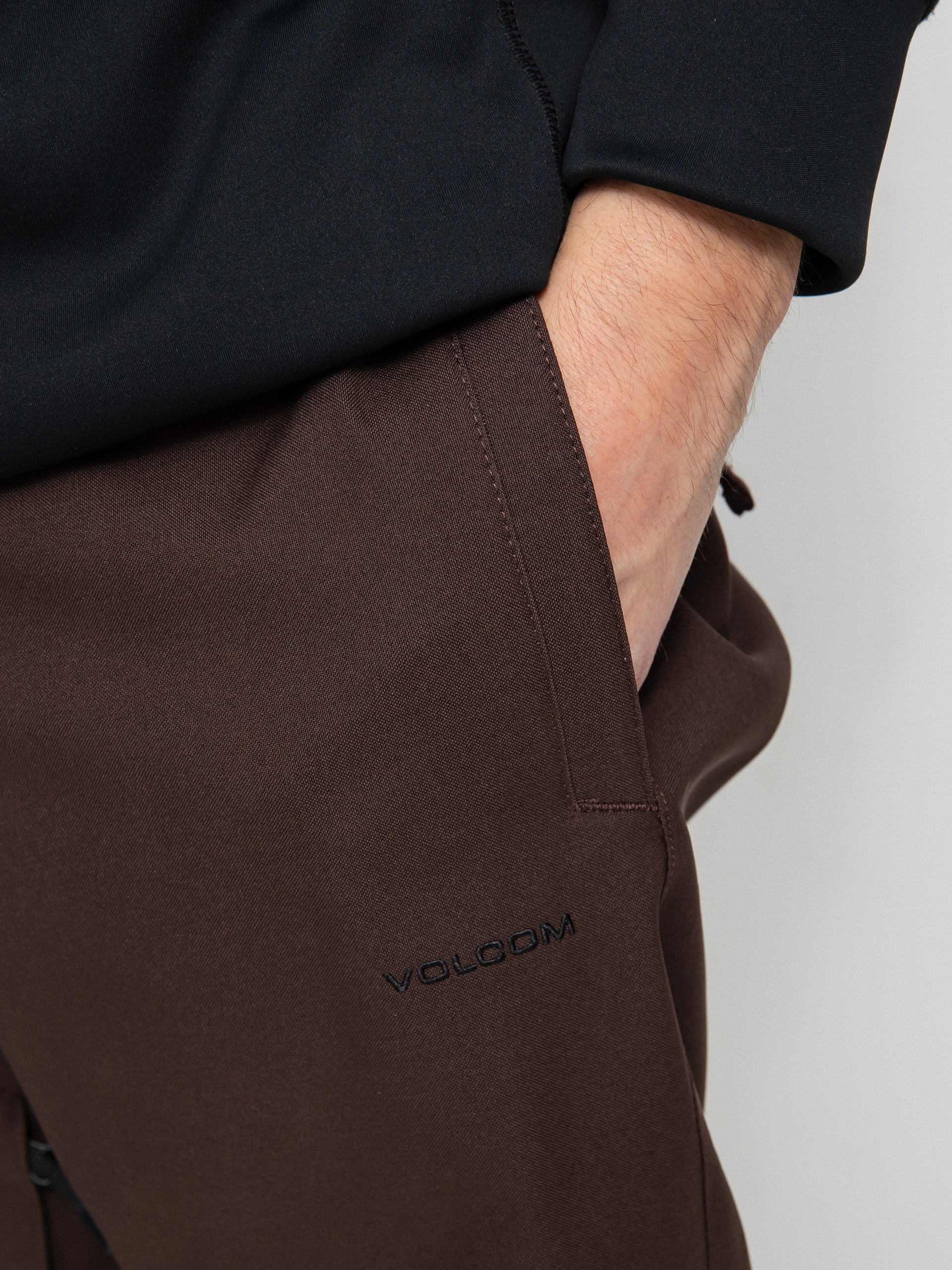 Pánské Snowboardové kalhoty  Volcom Freakin Snow Chino (brown)