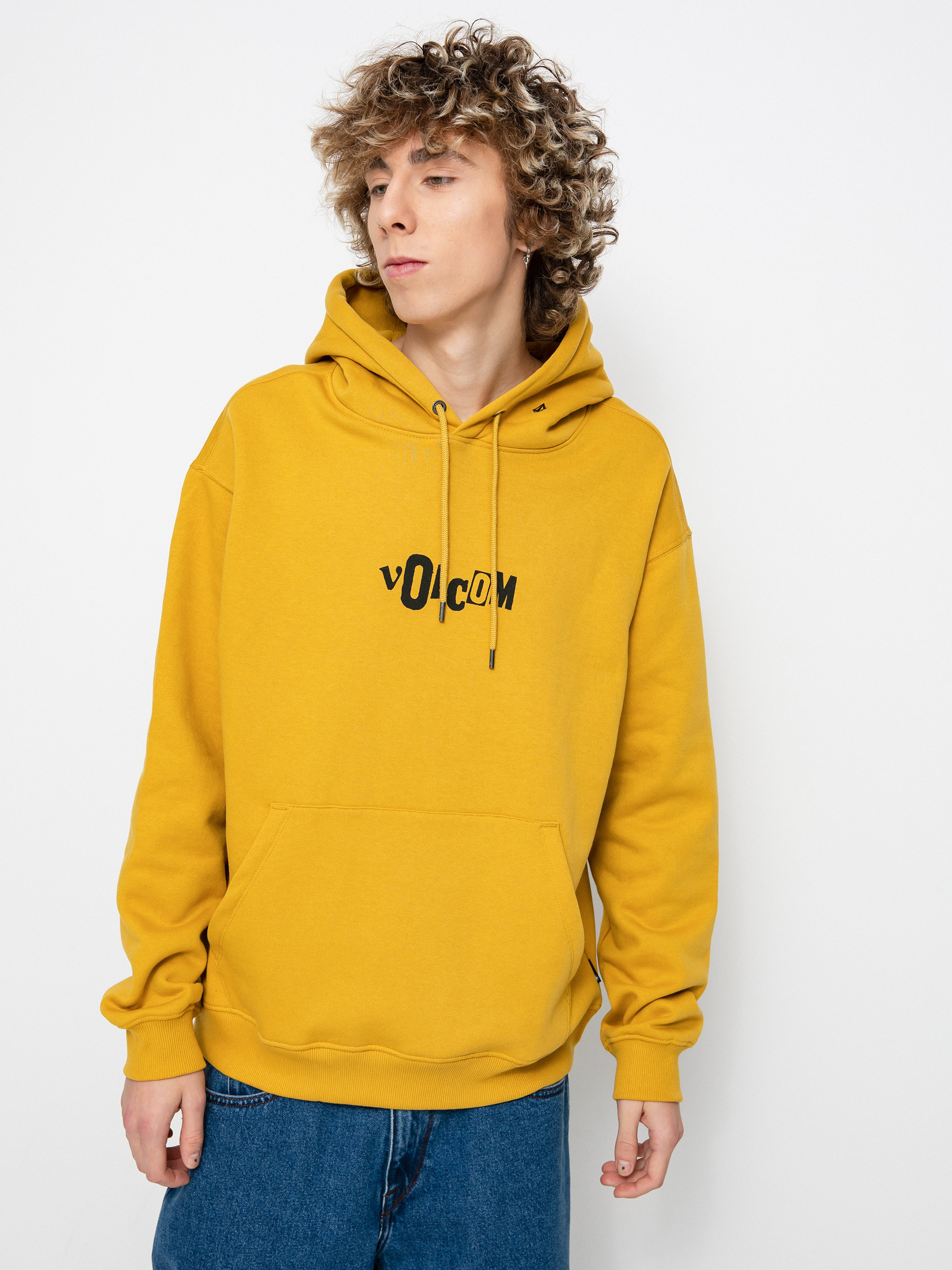 Mikina s kapucí Volcom Strikehood HD (honey gold)