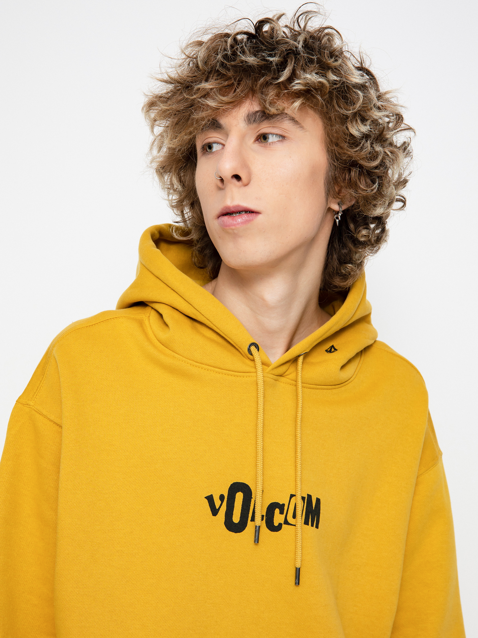 Mikina s kapucí Volcom Strikehood HD (honey gold)