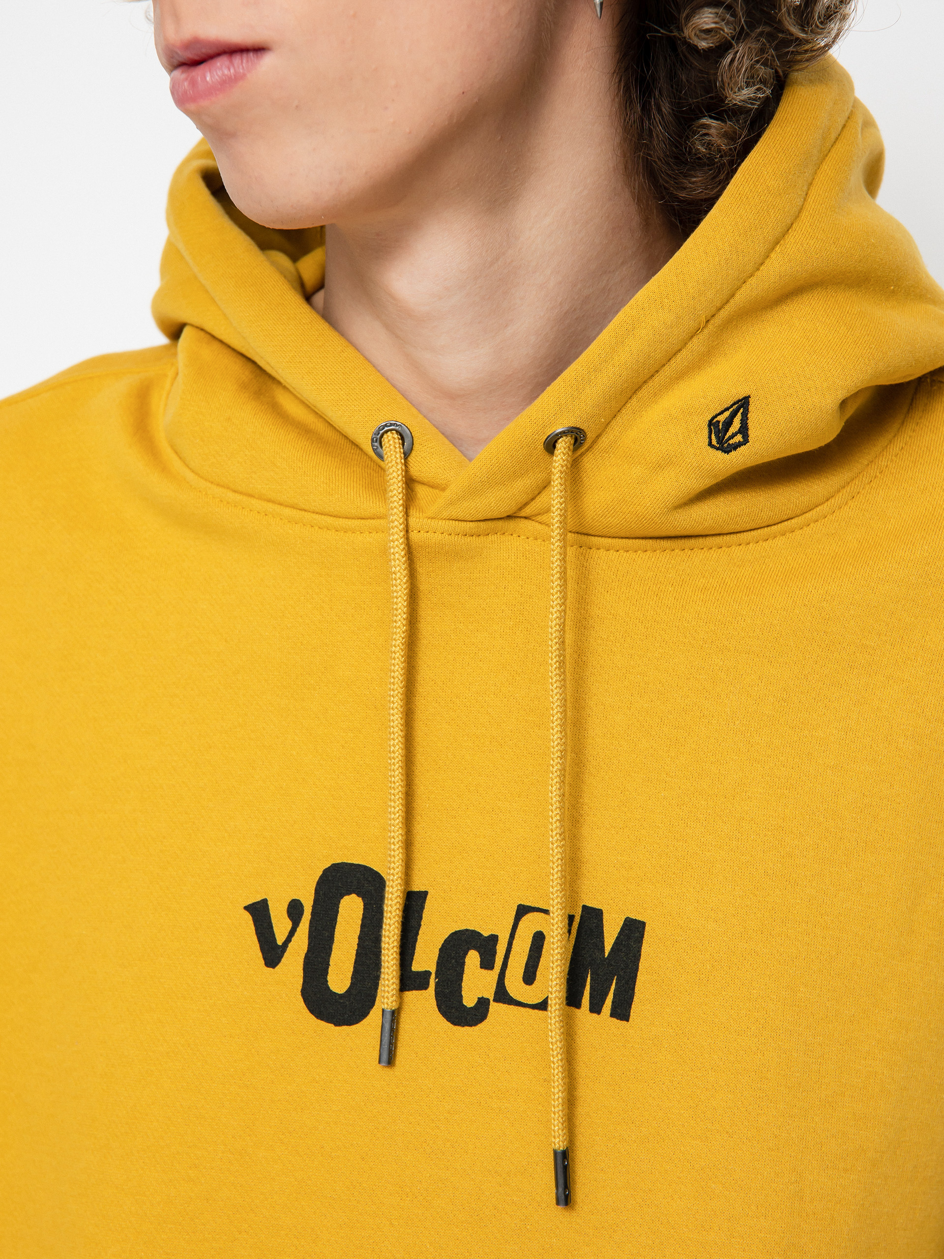 Mikina s kapucí Volcom Strikehood HD (honey gold)